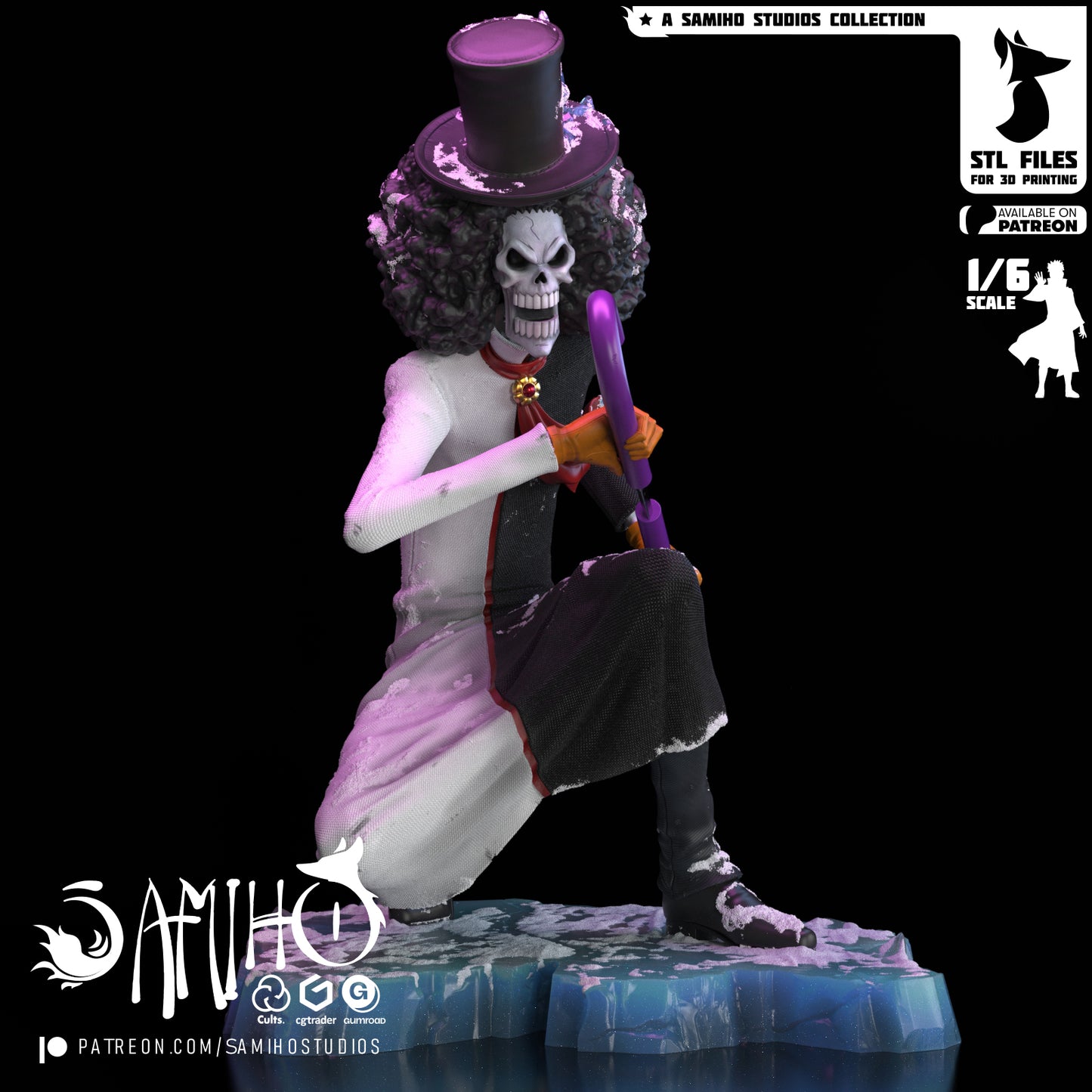 Brook - Unassembled and Unpainted Garage Kit - Model Designed by Samiho Studios