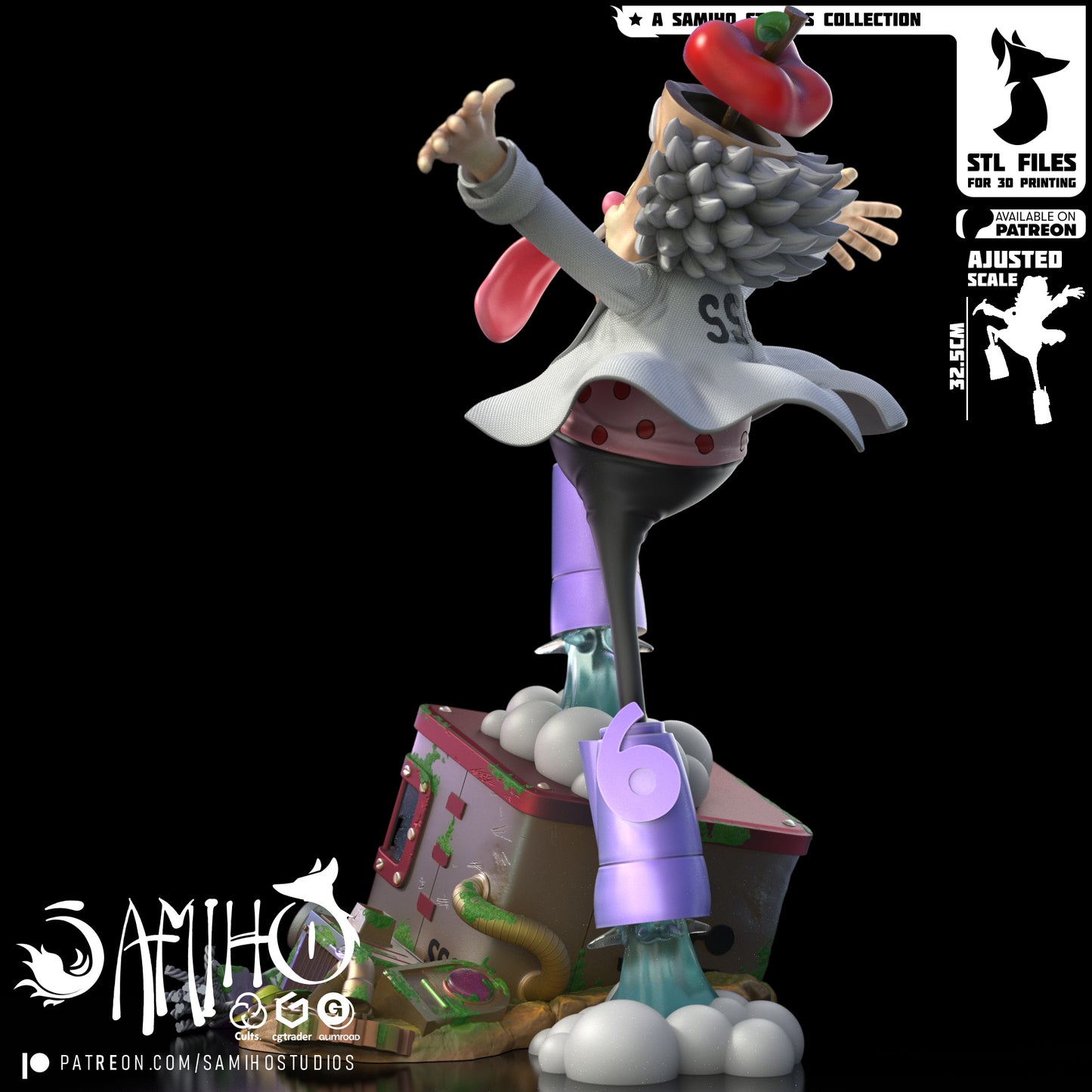Vegapunk - Unassembled and Unpainted Garage Kit - Model Designed by Samiho Studios