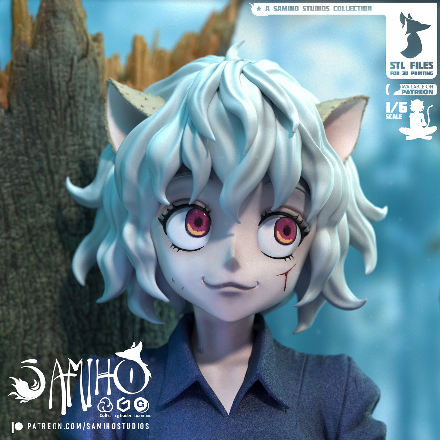 Neferpitou - Unassembled and Unpainted Garage Kit - Model Designed by Samiho Studios