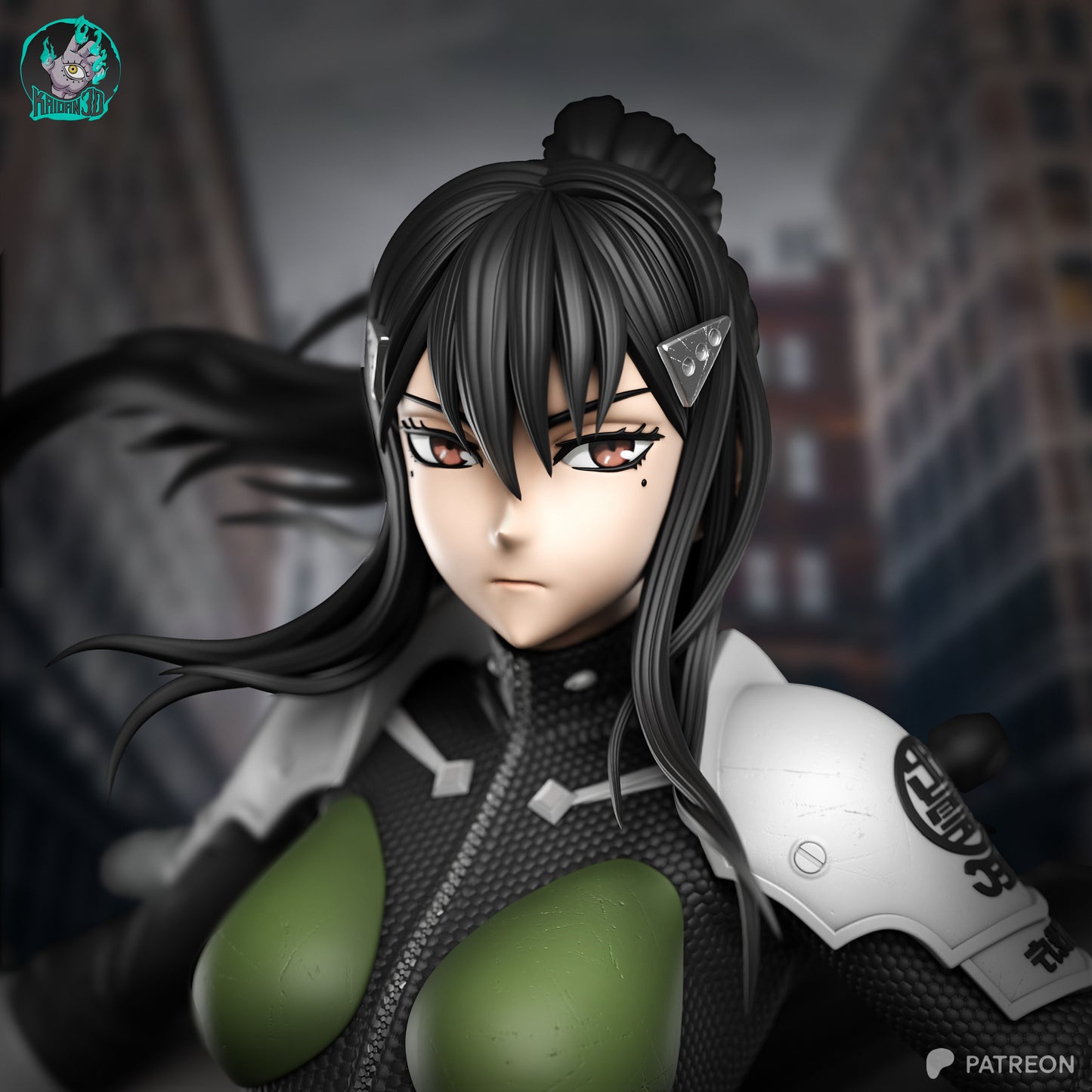 Mina x Bakko - Unassembled and Unpainted Garage Kit - Model Designed by Kaidan3D