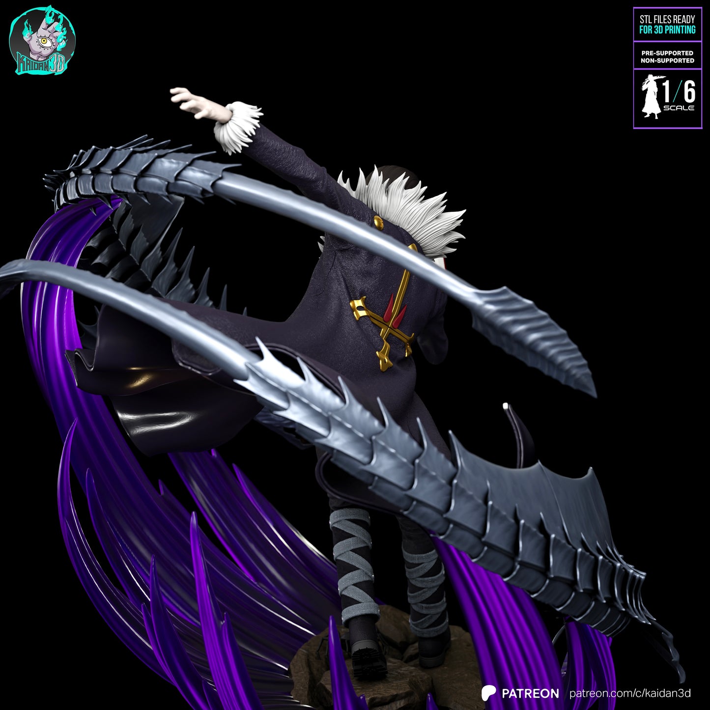 Chrollo Lucifer - Unassembled and Unpainted Garage Kit - Model Designed by Kaidan3D