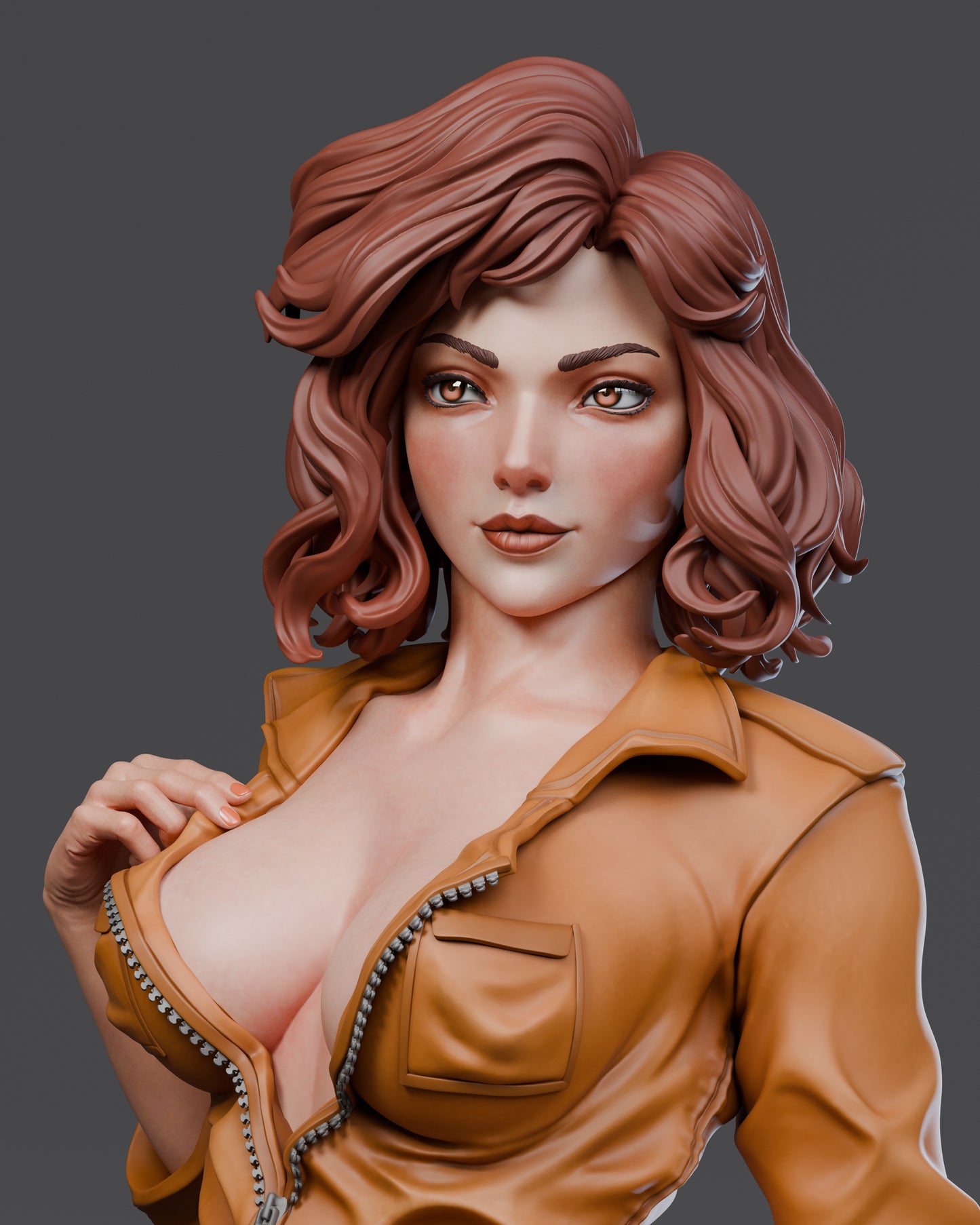 April O'Neil - Unassembled and Unpainted Garage Kit - Model Designed by Abe3d