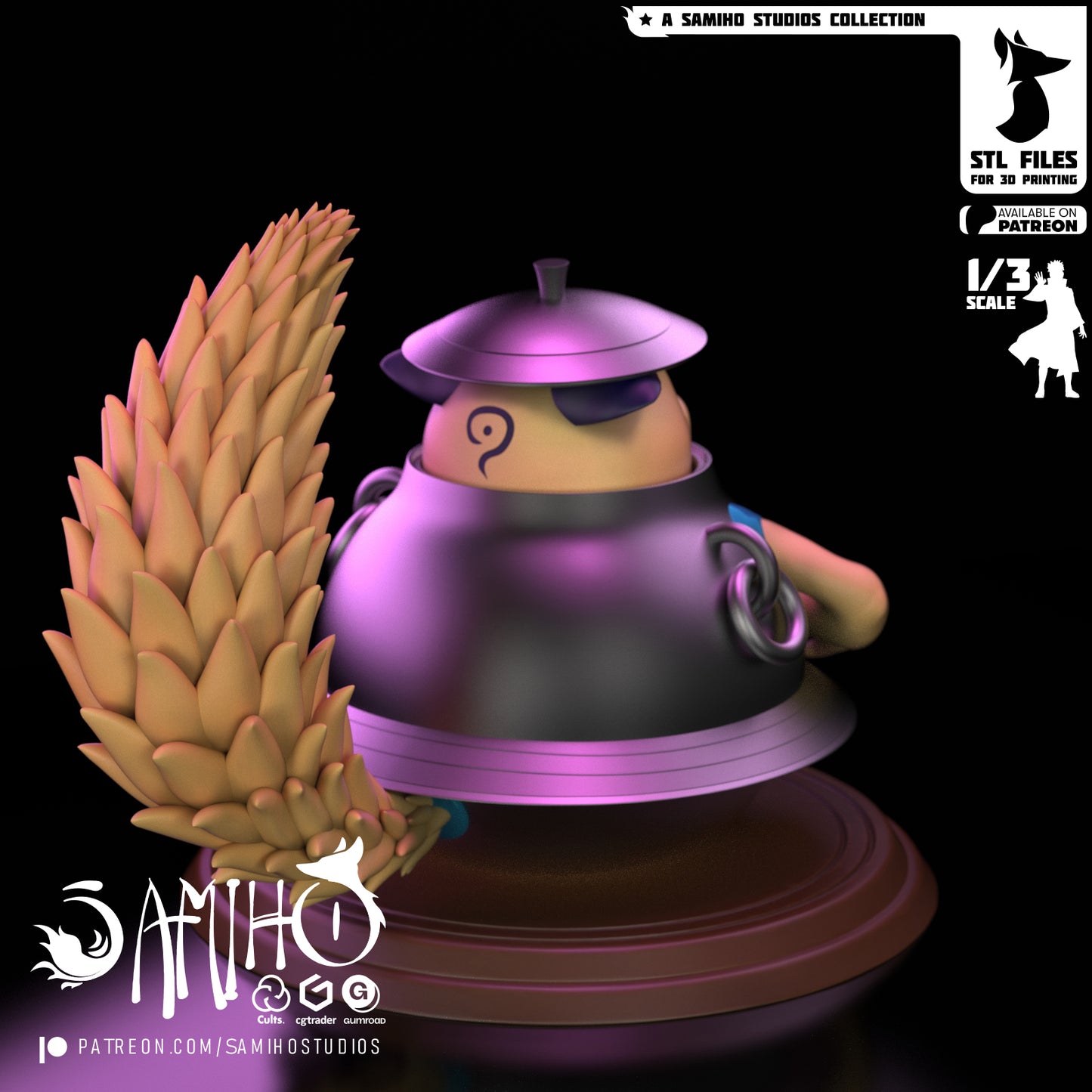 Teapot Shukau - Unassembled and Unpainted Garage Kit - Model Designed by Samiho Studios