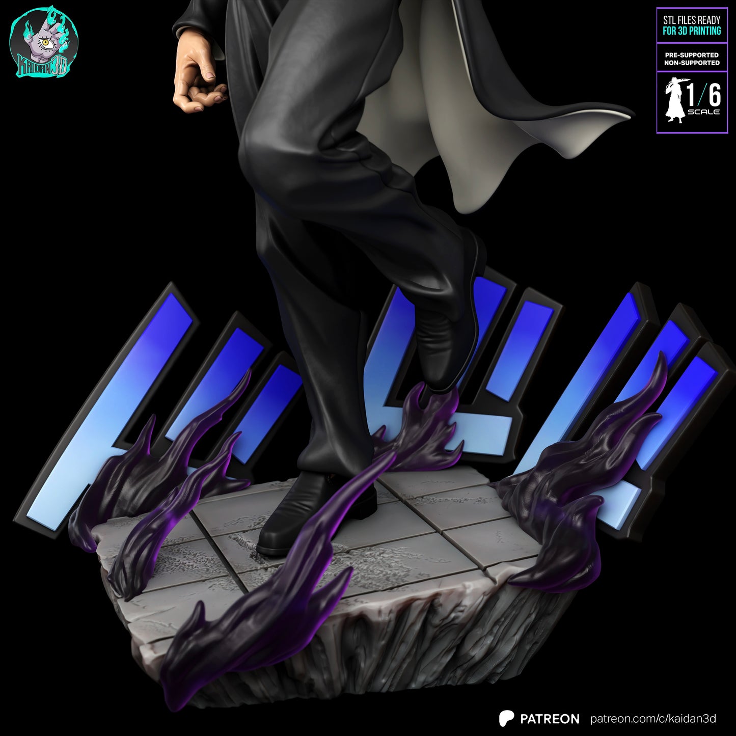 Jotaro - Unassembled and Unpainted Garage Kit - Model Designed by Kaidan3D
