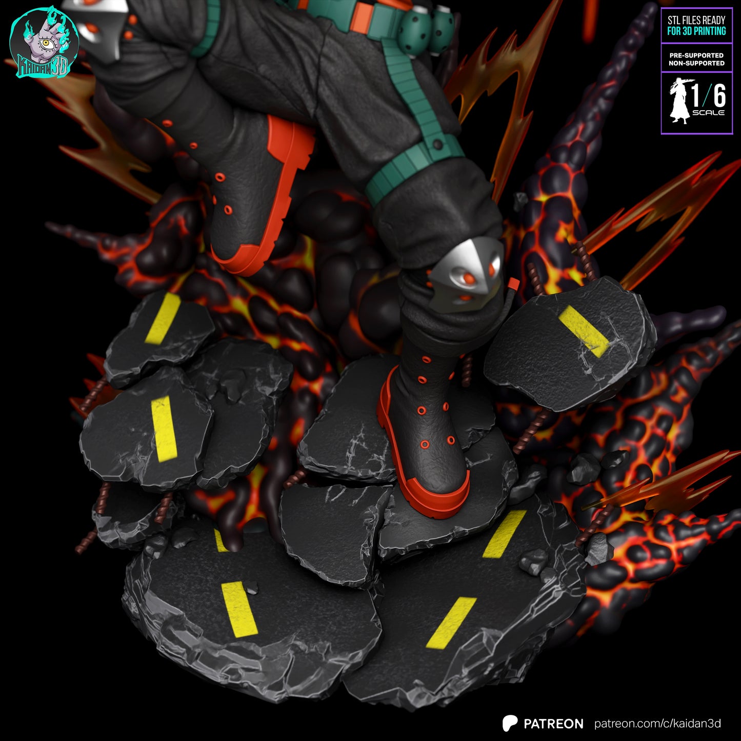 Katsugi Bakugo - Unassembled and Unpainted Garage Kit - Model Designed by Kaidan3D