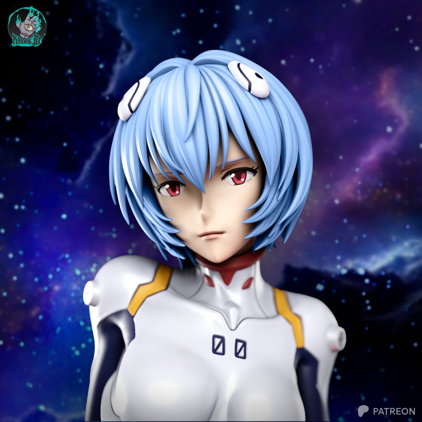 Rei - Unassembled and Unpainted Garage Kit - Model Designed by Kaidan3D