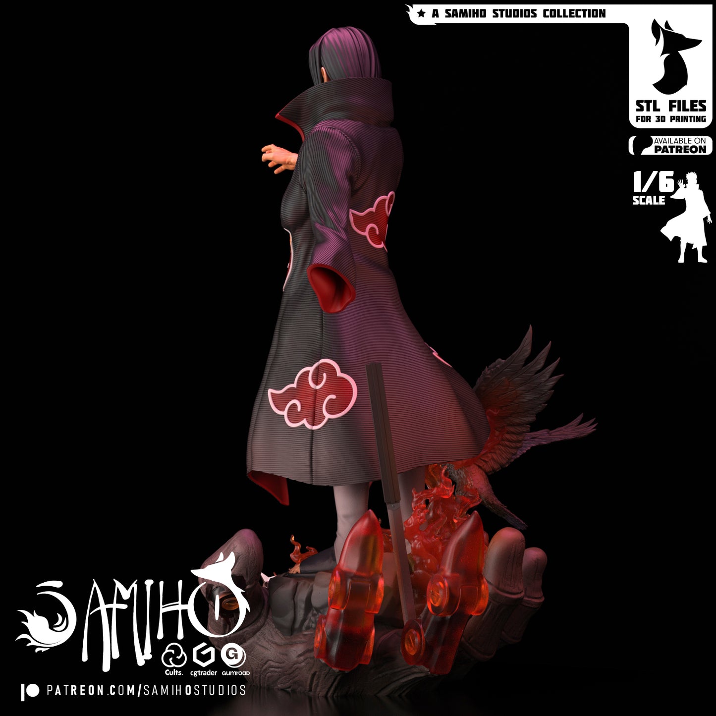 Itachi - Unassembled and Unpainted Garage Kit - Model Designed by Samiho Studios