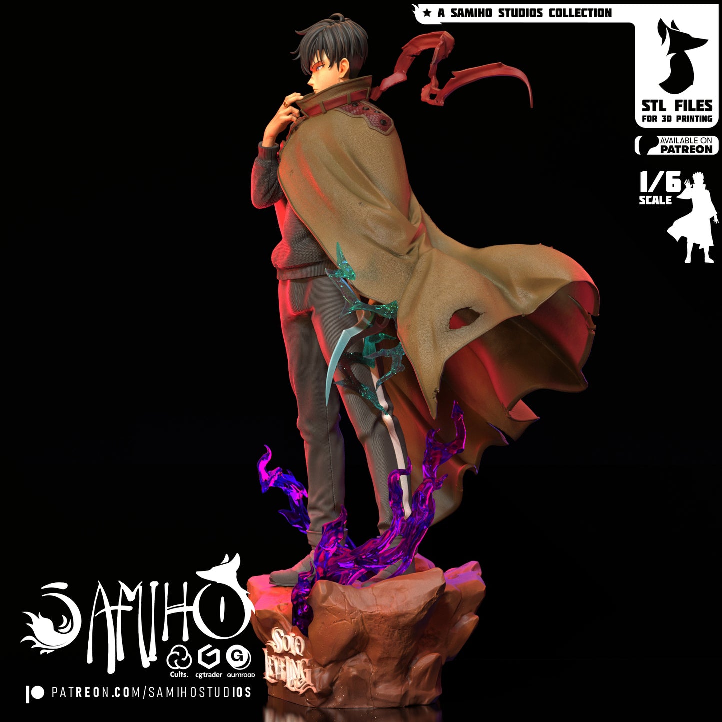 Sung Jin Woo - Unassembled and Unpainted Garage Kit - Model Designed by Samiho Studios