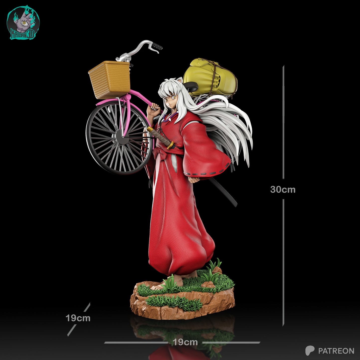Inuyasha - Unassembled and Unpainted Garage Kit - Model Designed by Kaidan3D
