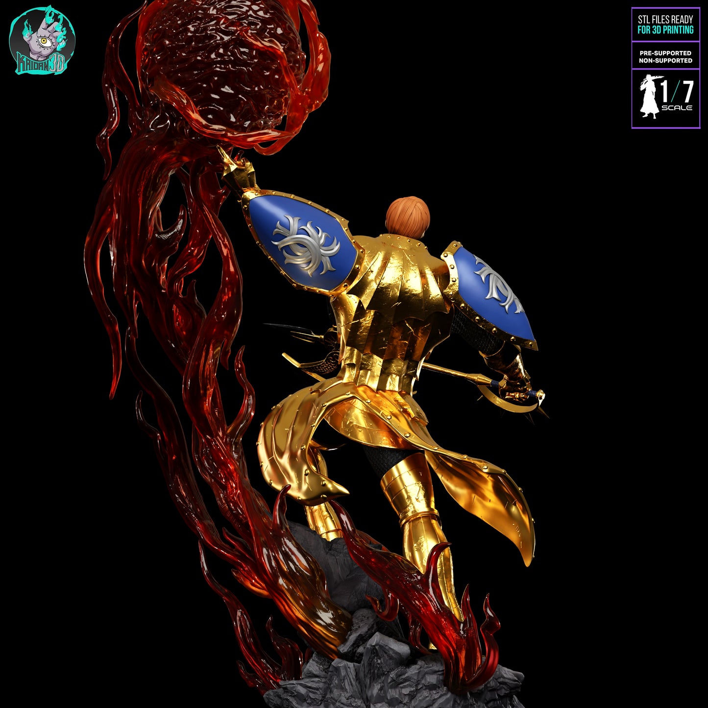 Escanor - Unassembled and Unpainted Garage Kit - Model Designed by Kaidan3D