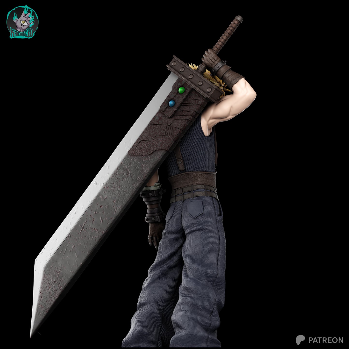 Cloud - Unassembled and Unpainted Garage Kit - Model Designed by Kaidan 3D