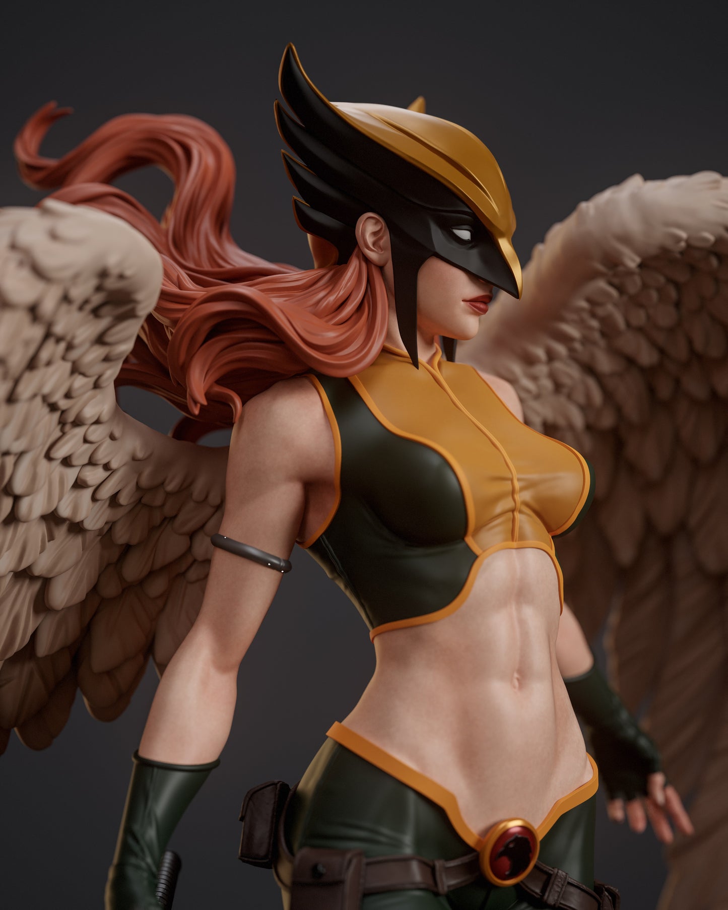Hawkgirl - Unassembled and Unpainted Garage Kit - Model Designed by Abe3d