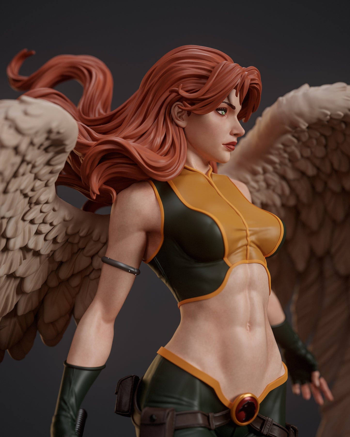 Hawkgirl - Unassembled and Unpainted Garage Kit - Model Designed by Abe3d