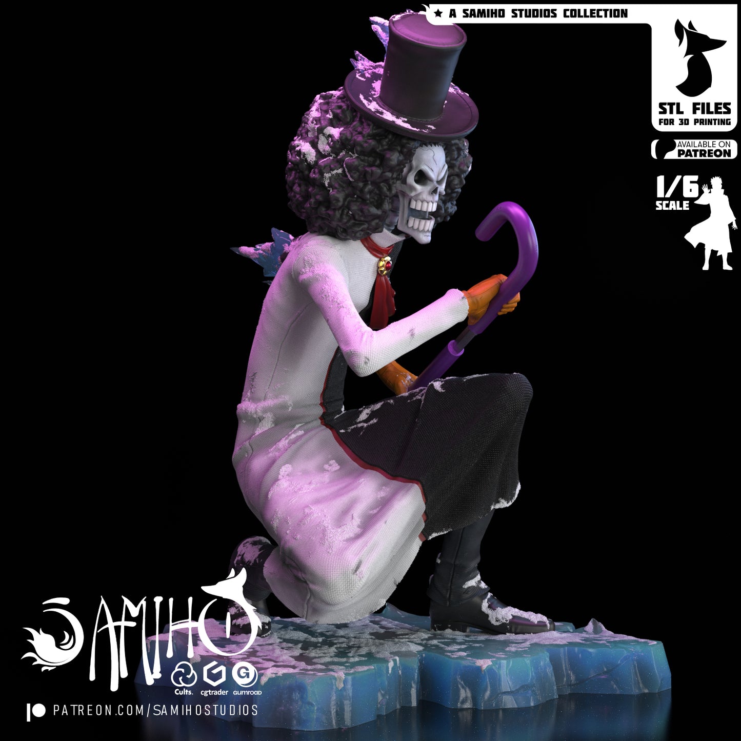 Brook - Unassembled and Unpainted Garage Kit - Model Designed by Samiho Studios