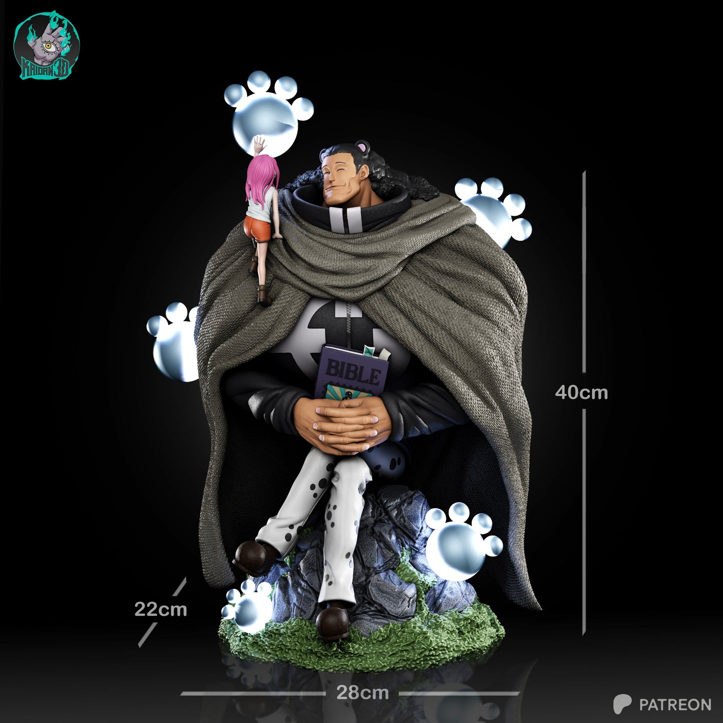 Kuma x Bonney - Unassembled and Unpainted Garage Kit - Model Designed by Kaidan3D