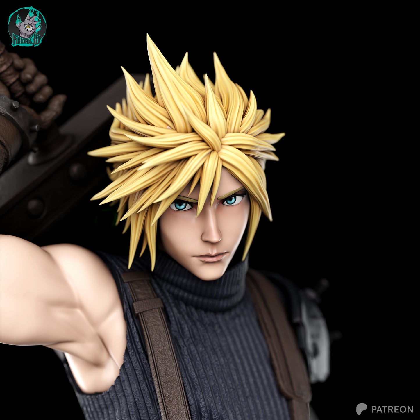 Cloud - Unassembled and Unpainted Garage Kit - Model Designed by Kaidan 3D