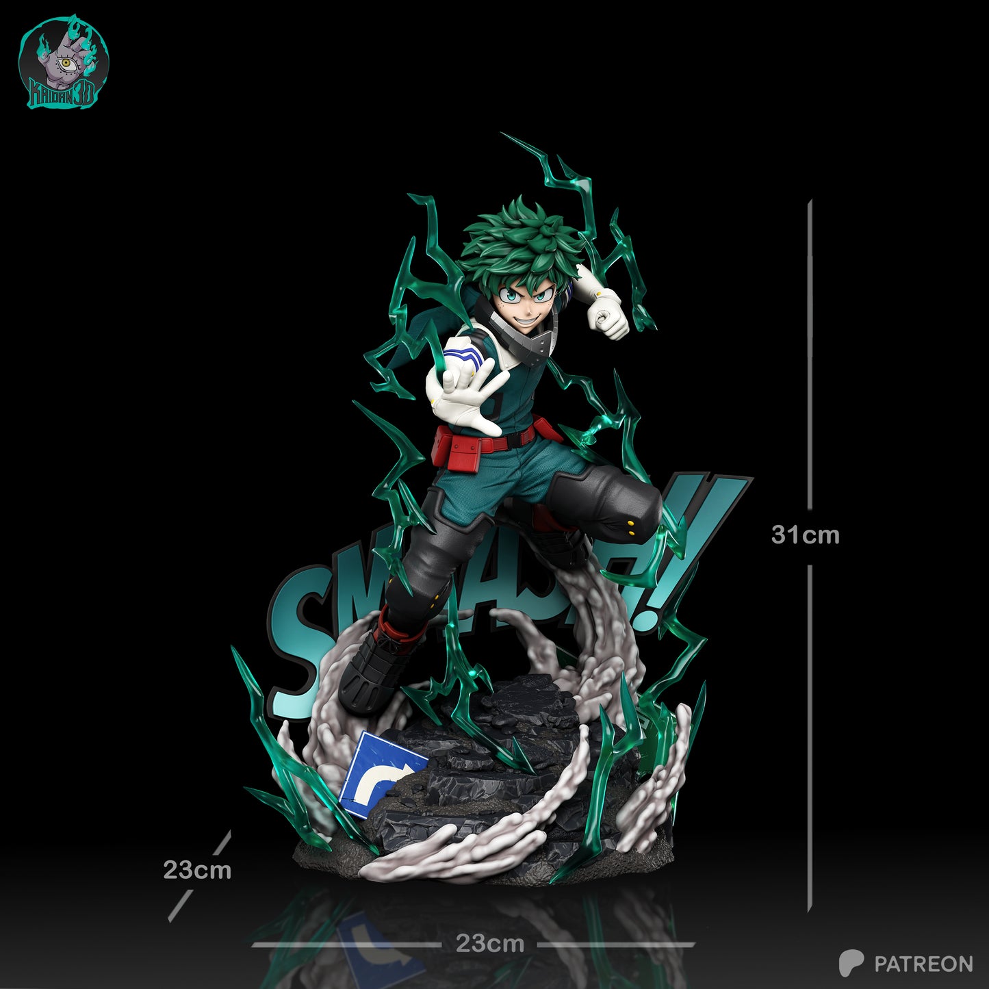 Midoriya (Deku) - Unassembled and Unpainted Garage Kit - Model Designed by Kaidan3D