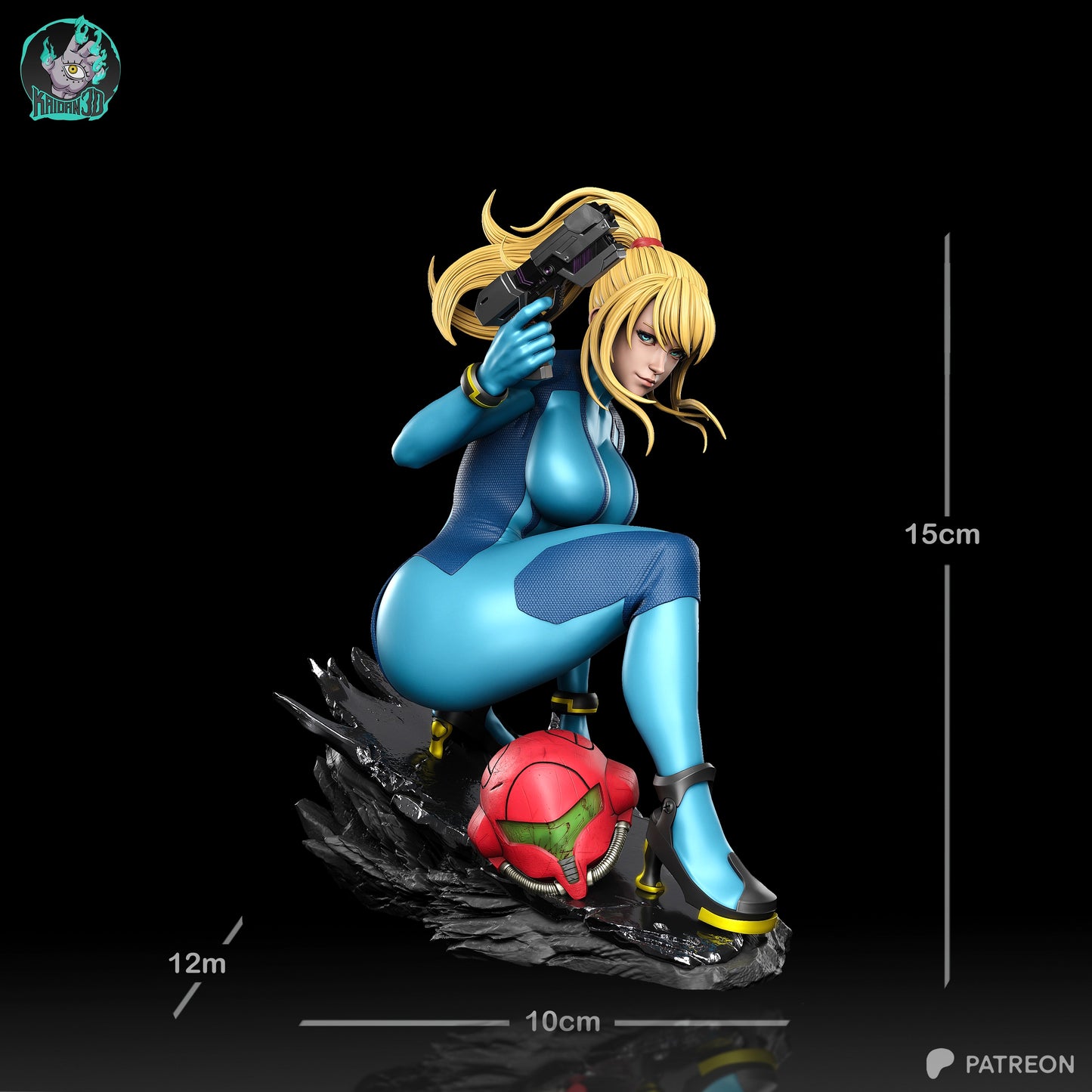 Samus - Unassembled and Unpainted Garage Kit - Model Designed by Kaidan3D