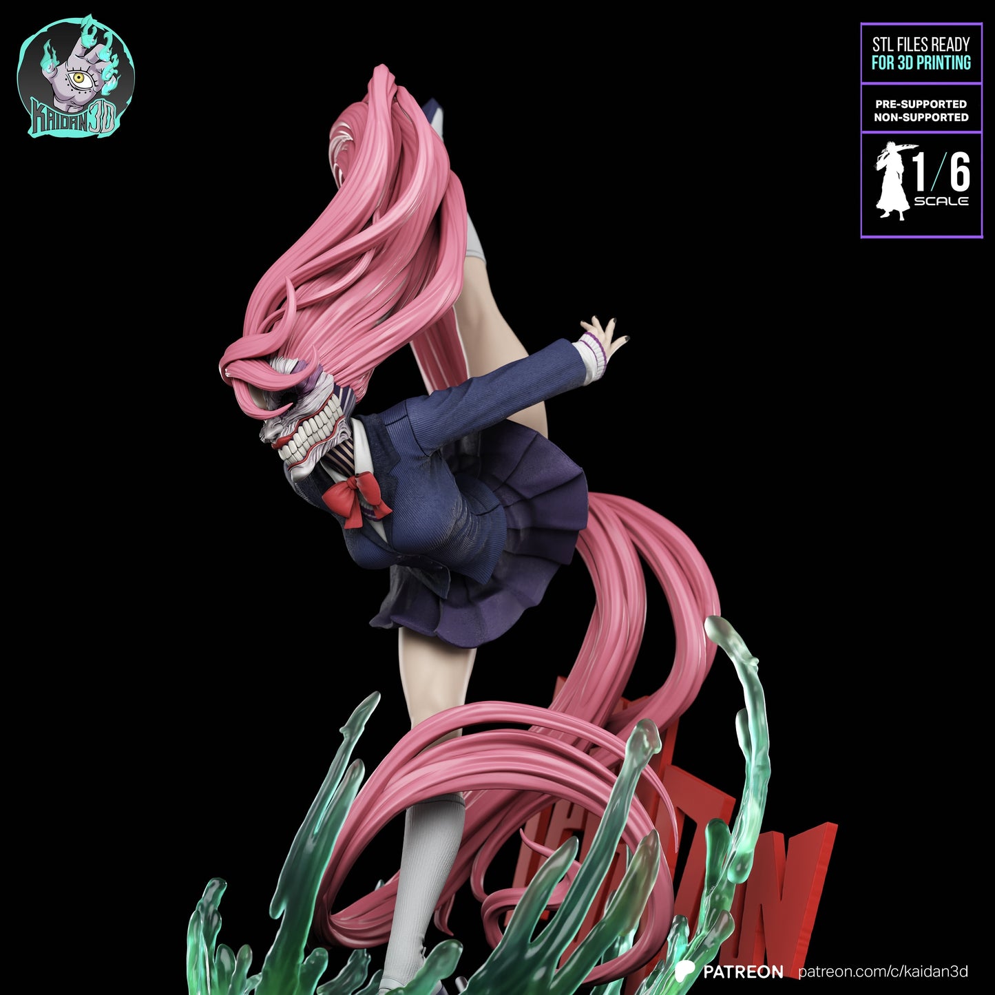 Aira Shiratori - (HEAD VARIANTS INCLUDED) Unassembled and Unpainted Garage Kit - Model Designed by Kaidan3D