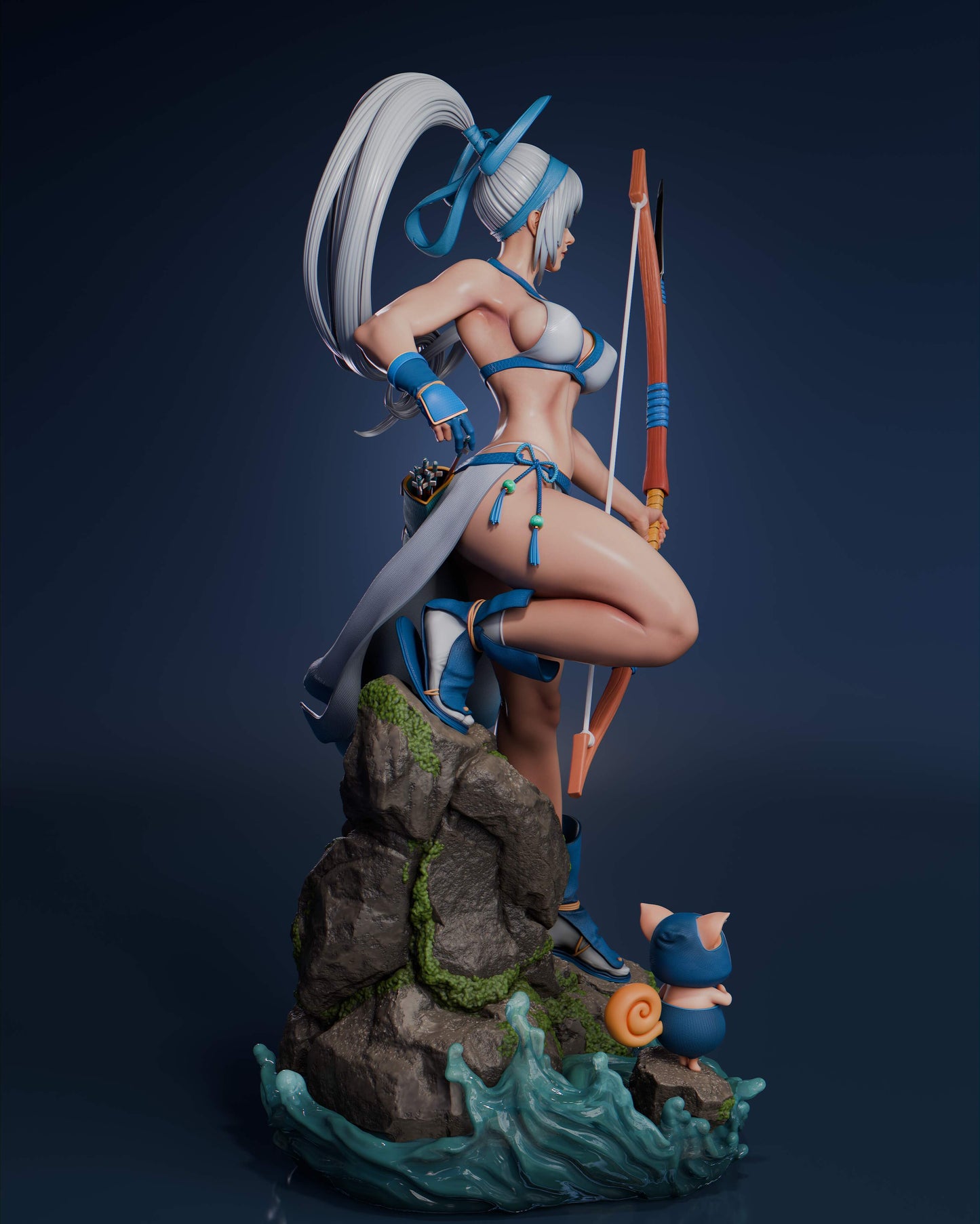 Mina - Unassembled and Unpainted Garage Kit - Model Designed by Abe3D/Davi
