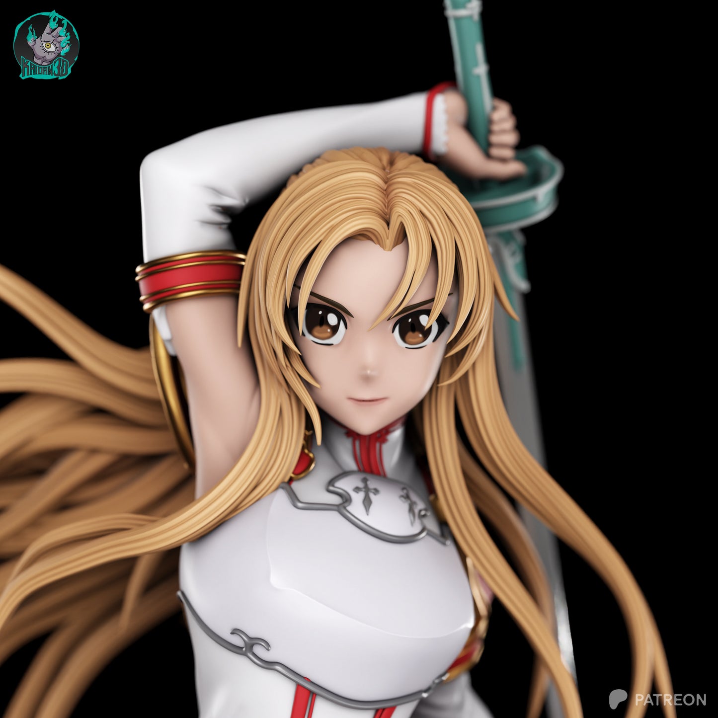 Asuna - Unassembled and Unpainted Garage Kit - Model Designed by Kaidan3D