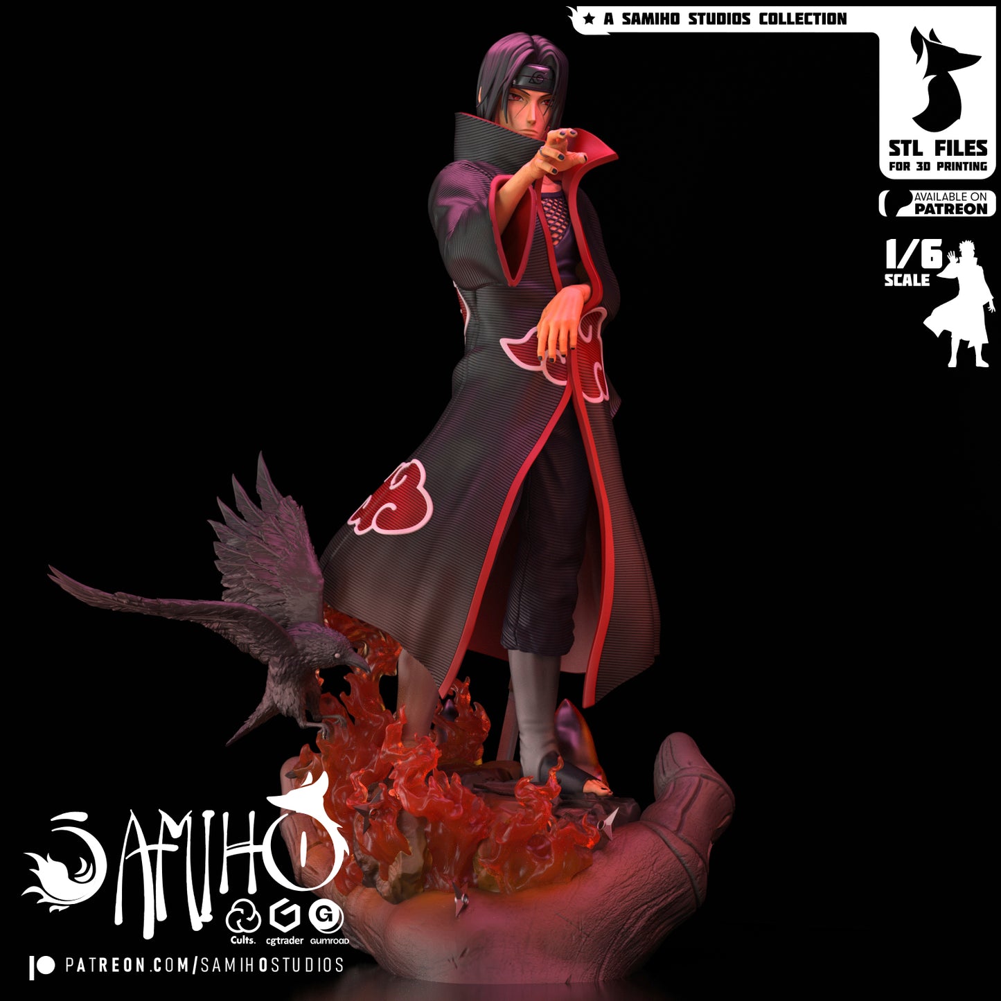 Itachi - Unassembled and Unpainted Garage Kit - Model Designed by Samiho Studios