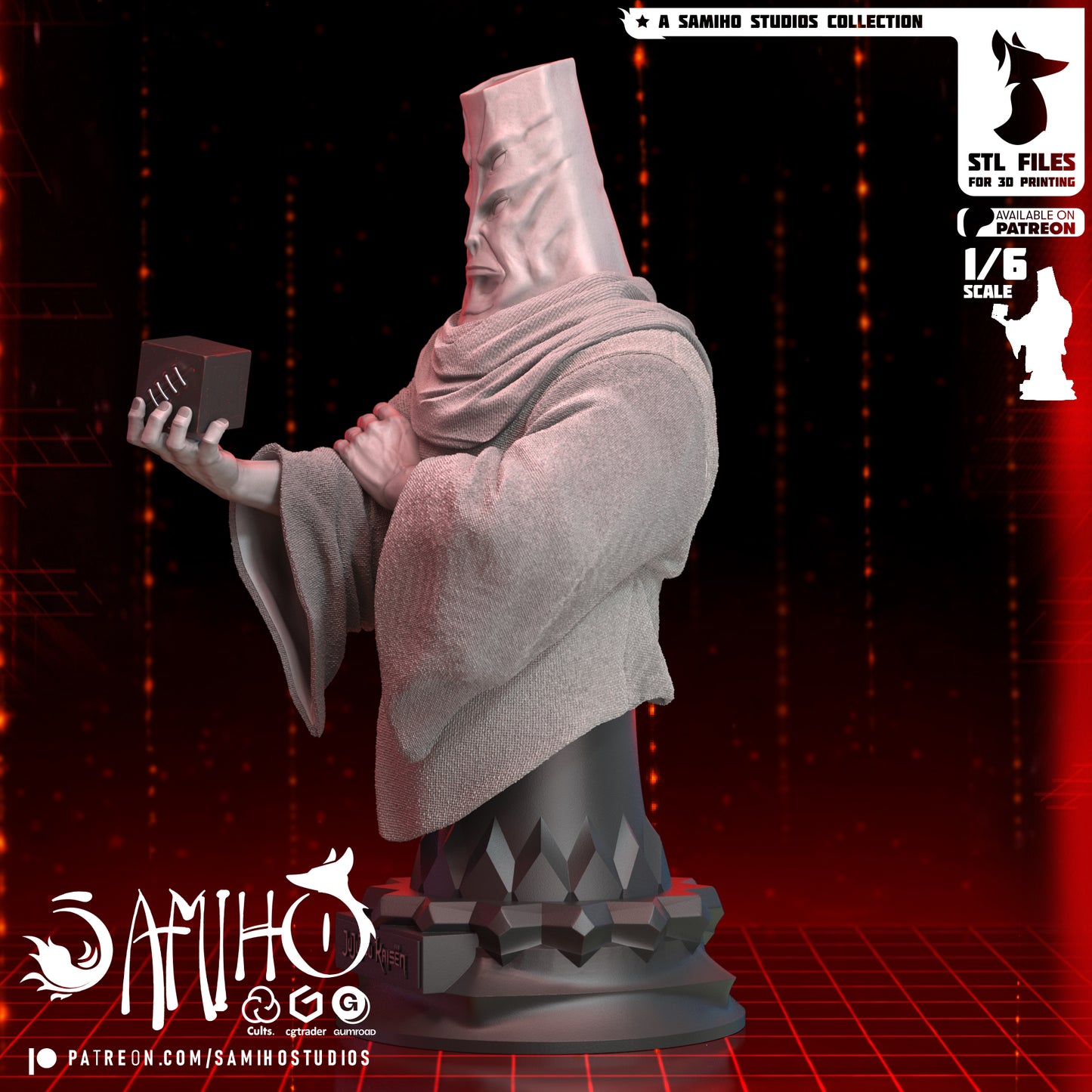 Tengen Bust - Unassembled and Unpainted Garage Kit - Model Designed by Samiho Studios