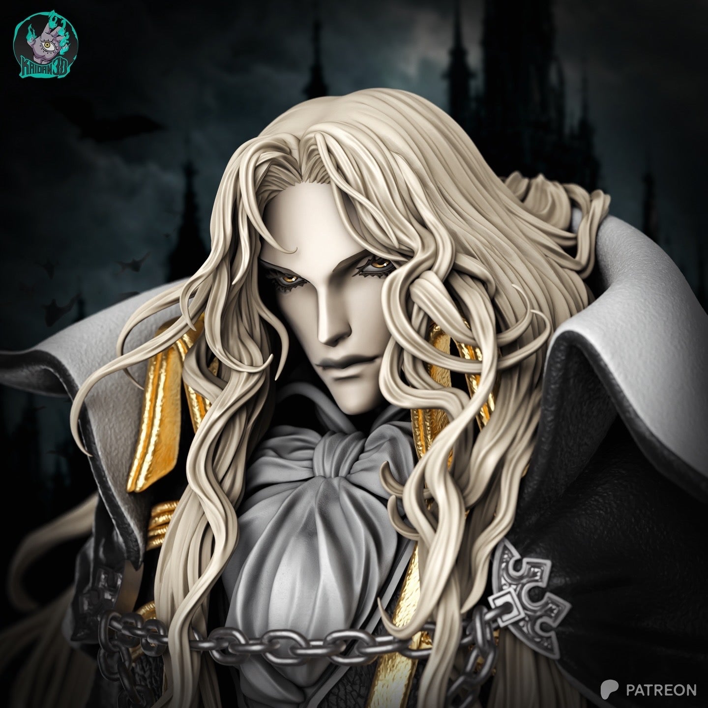 Alucard - Unassembled and Unpainted Garage Kit - Model Designed by Kaidan3D