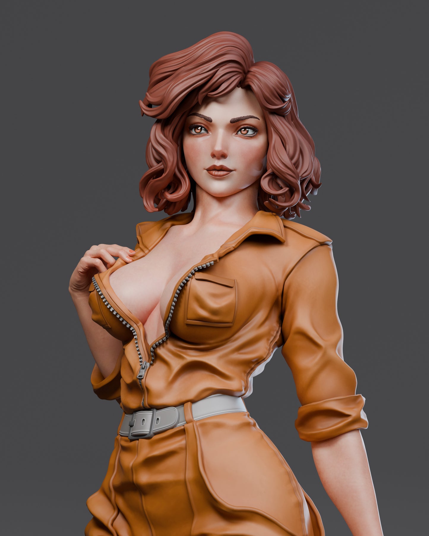 April O'Neil - Unassembled and Unpainted Garage Kit - Model Designed by Abe3d