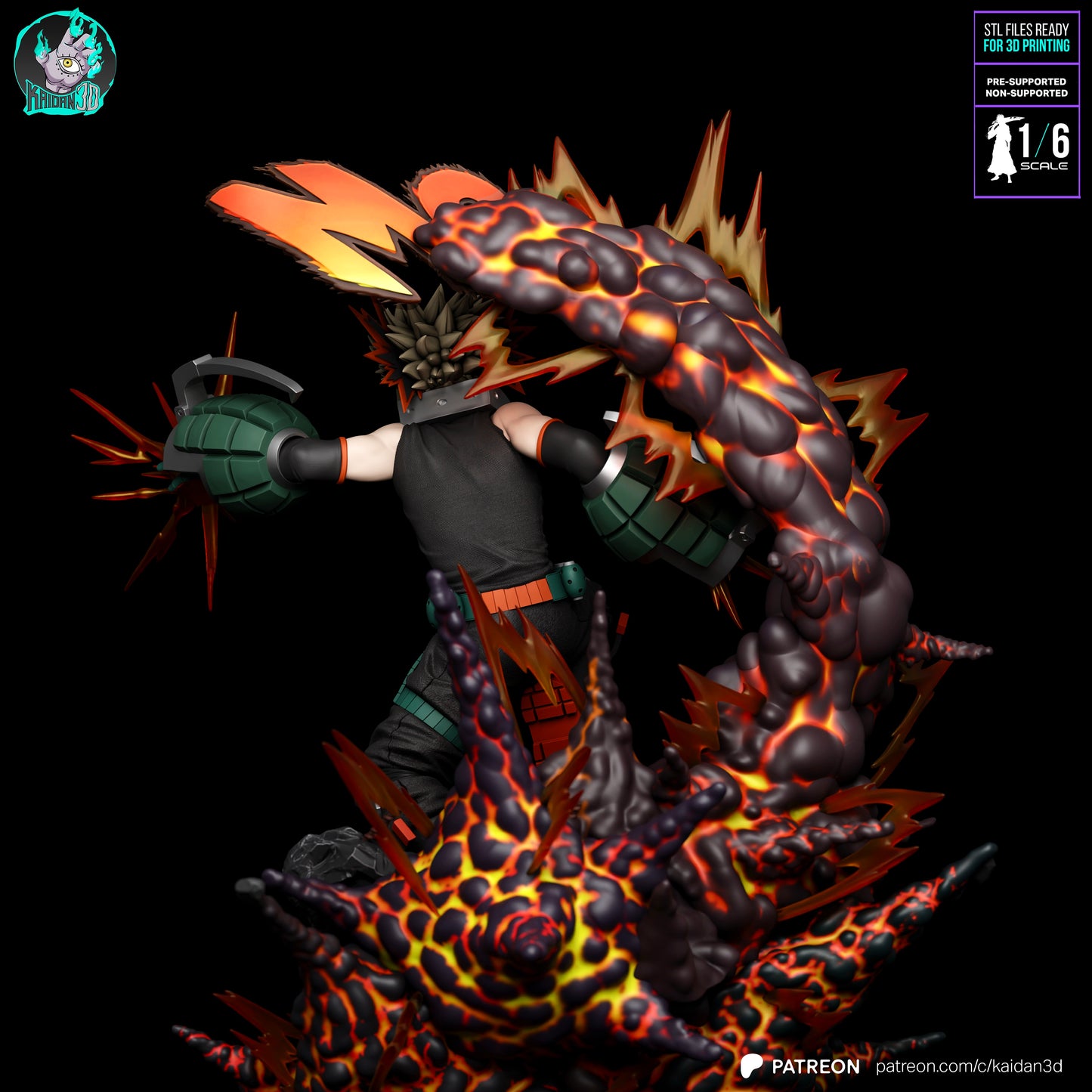 Katsugi Bakugo - Unassembled and Unpainted Garage Kit - Model Designed by Kaidan3D