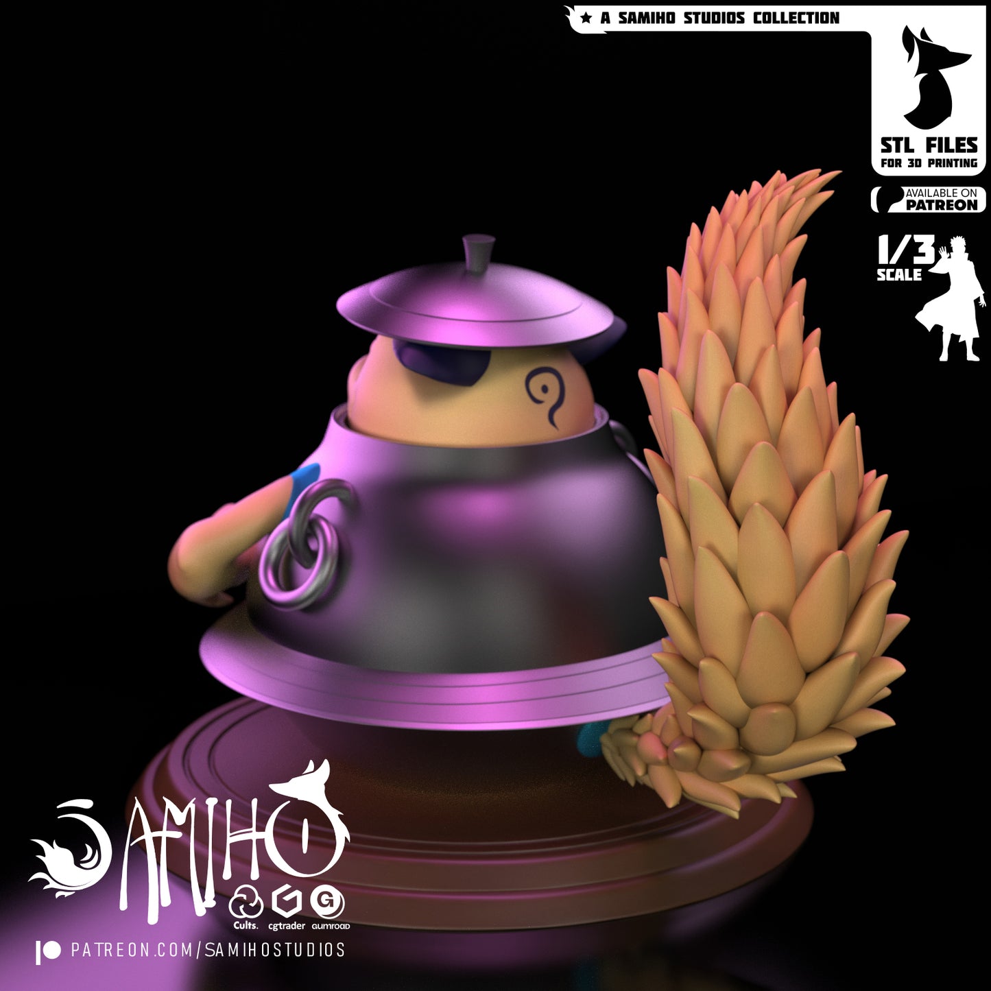 Teapot Shukau - Unassembled and Unpainted Garage Kit - Model Designed by Samiho Studios