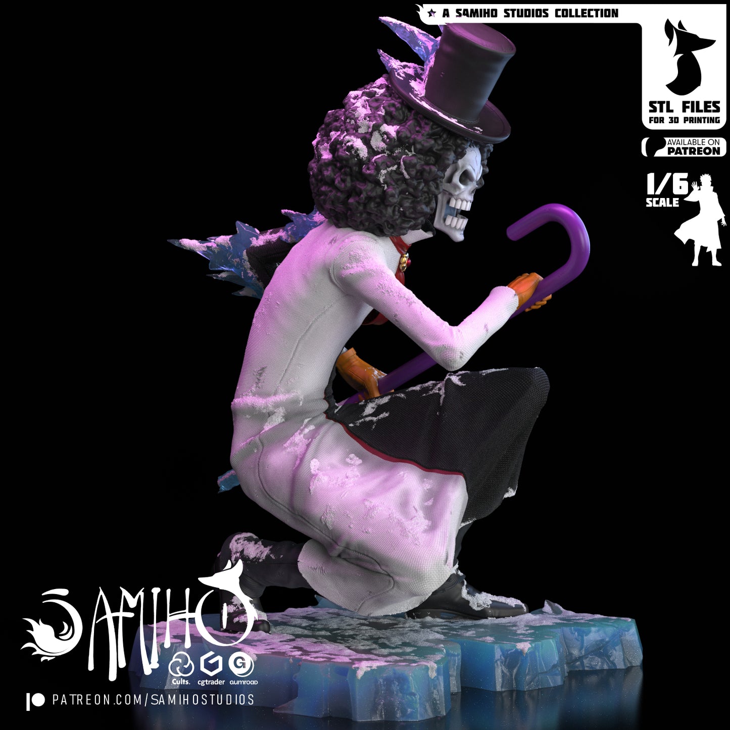 Brook - Unassembled and Unpainted Garage Kit - Model Designed by Samiho Studios