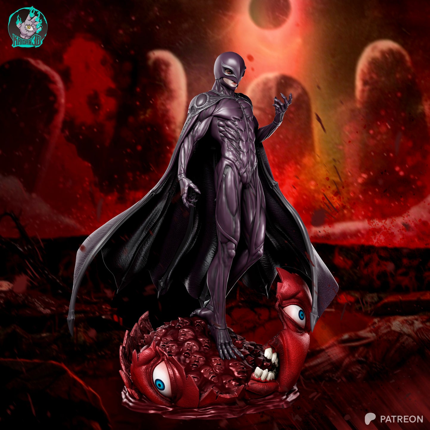 Femto - Unassembled and Unpainted Garage Kit - Model Designed by Kaidan 3D