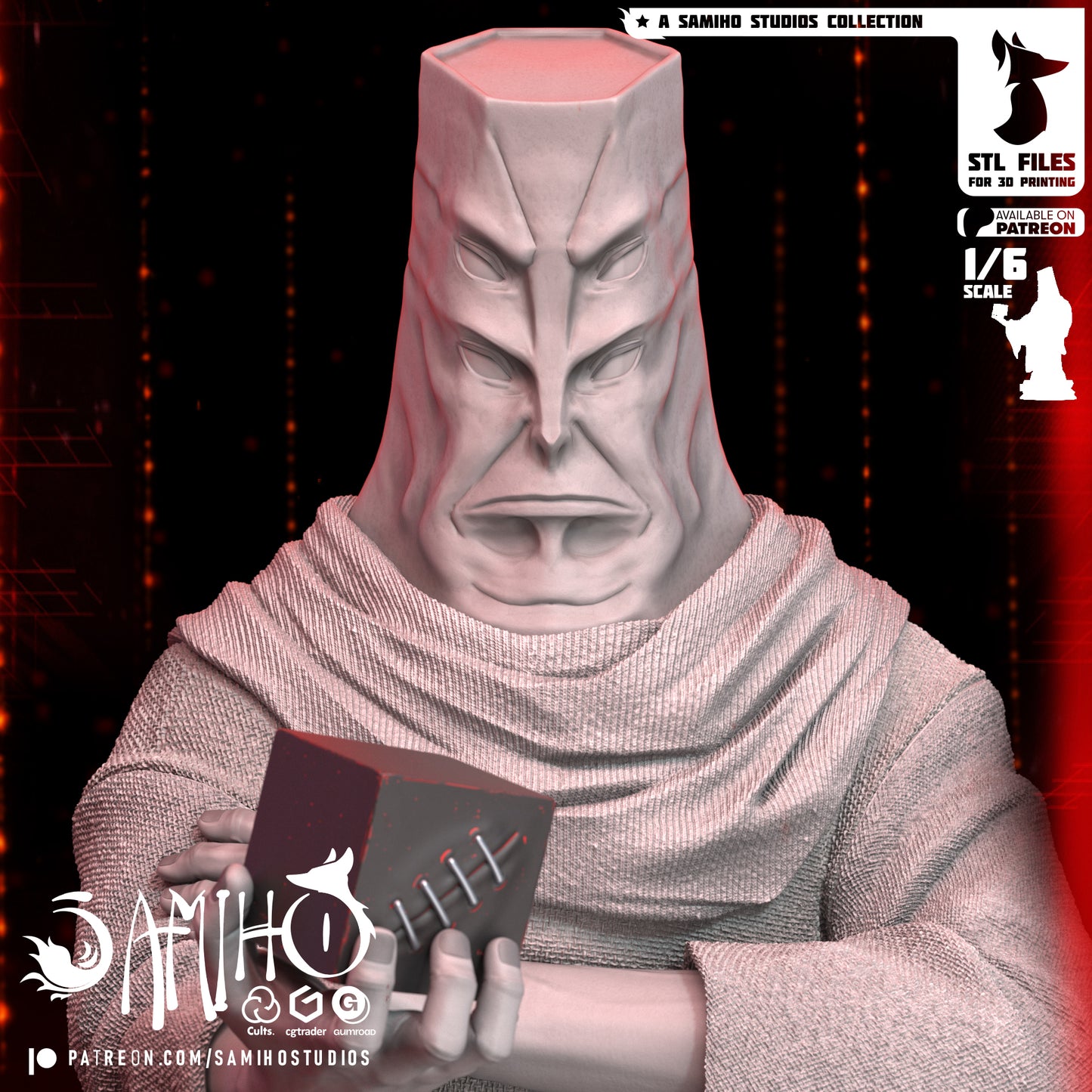 Tengen Bust - Unassembled and Unpainted Garage Kit - Model Designed by Samiho Studios