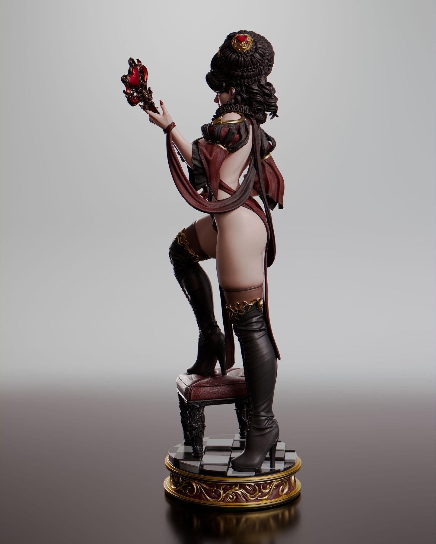 Queen of Hearts - Unassembled and Unpainted Garage Kit - Model Designed by Abe3d/Davi