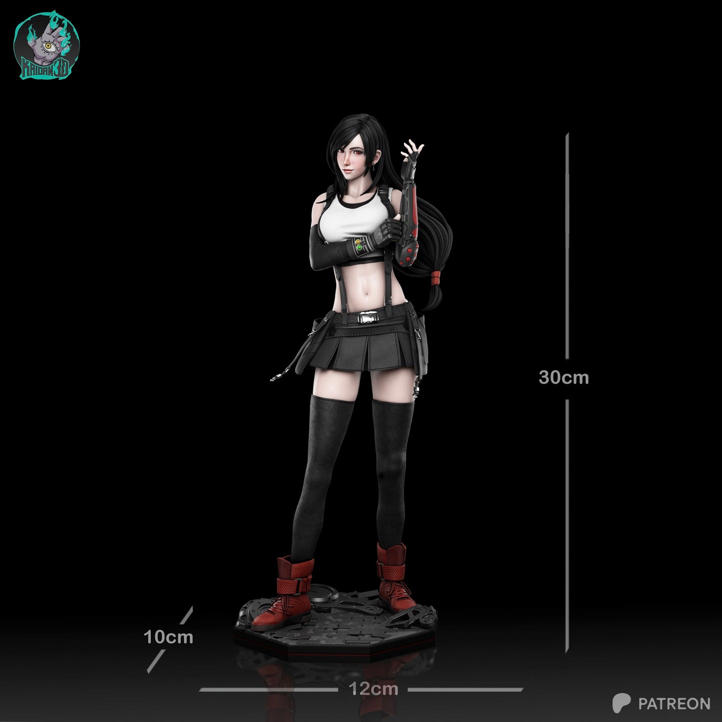 Tifa Lockhart - Unassembled and Unpainted Garage Kit - Model Designed by Kaidan3D