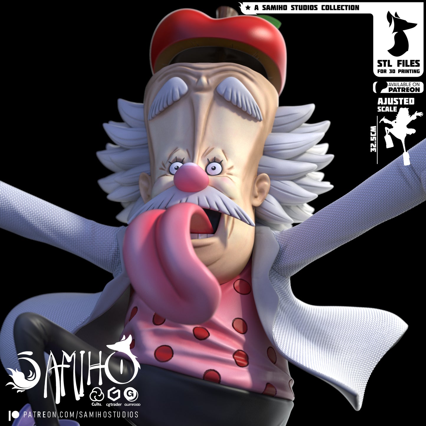 Vegapunk - Unassembled and Unpainted Garage Kit - Model Designed by Samiho Studios