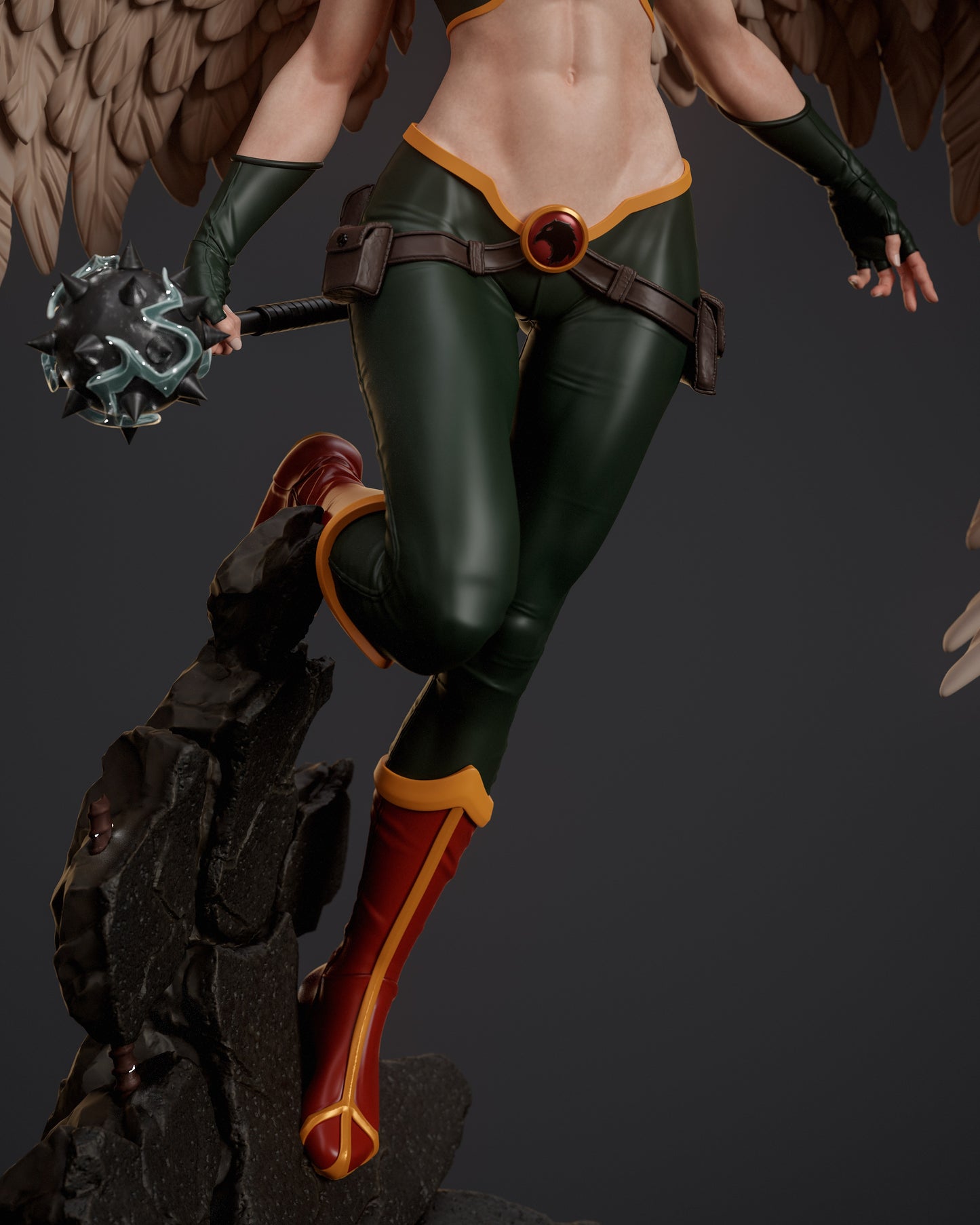 Hawkgirl - Unassembled and Unpainted Garage Kit - Model Designed by Abe3d