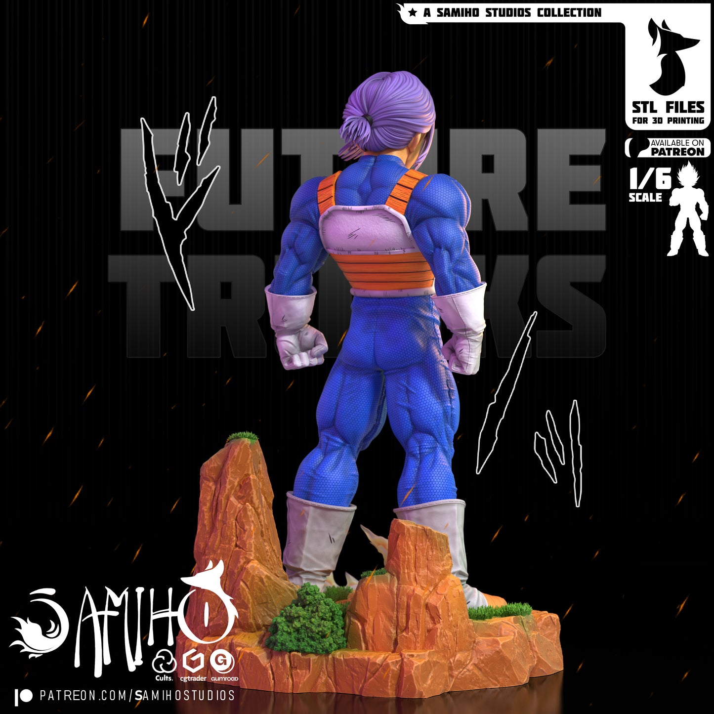 Trunks (Future) - Unassembled and Unpainted Garage Kit - Model Designed by Samiho Studios