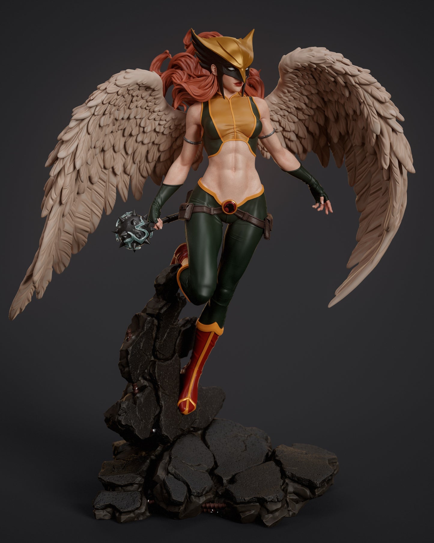 Hawkgirl - Unassembled and Unpainted Garage Kit - Model Designed by Abe3d