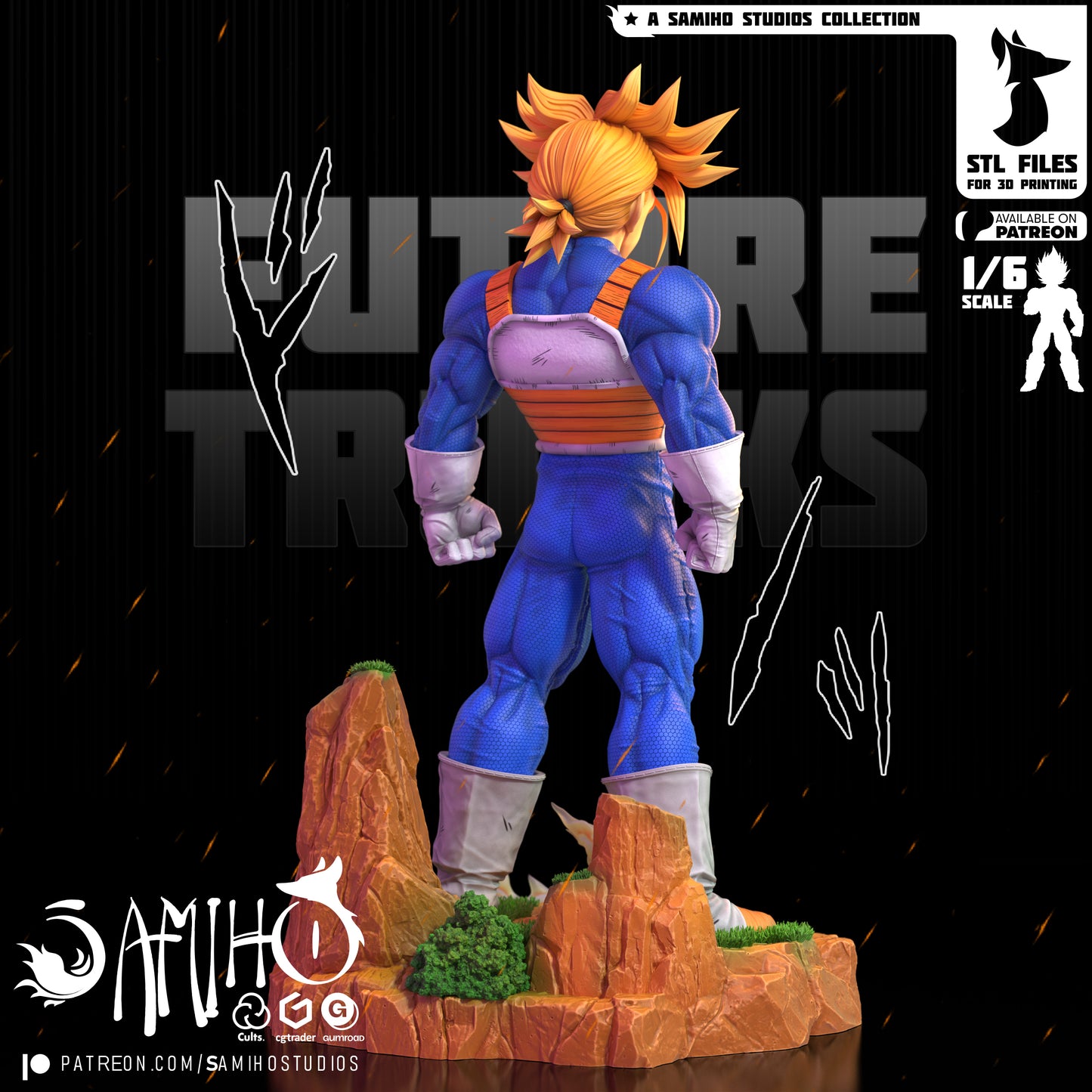 Trunks (Future) - Unassembled and Unpainted Garage Kit - Model Designed by Samiho Studios