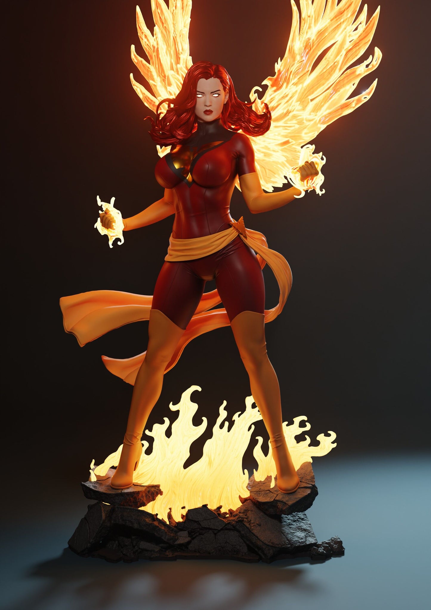 Dark Phoenix - Unassembled and Unpainted Garage Kit - Model Designed by Abe3D/Marcio