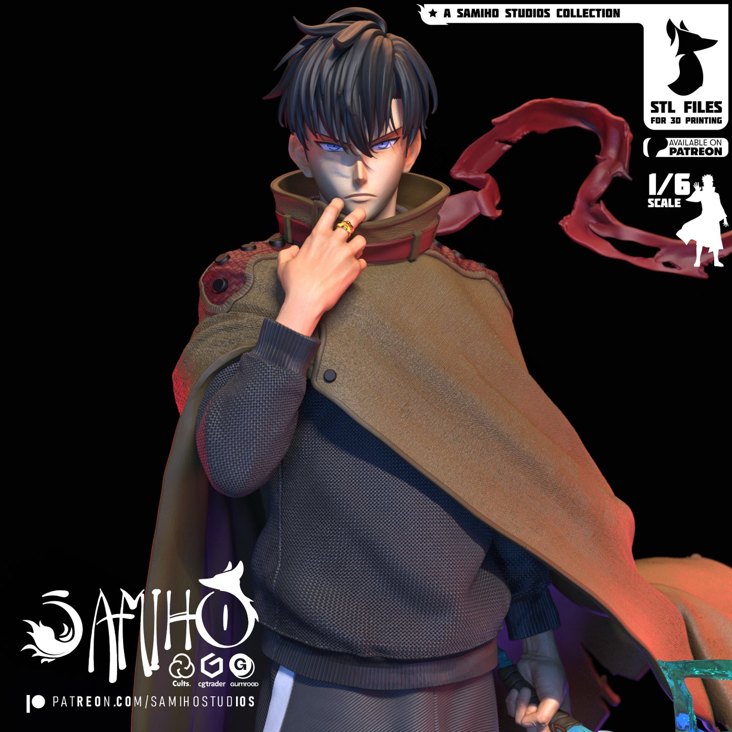 Sung Jin Woo - Unassembled and Unpainted Garage Kit - Model Designed by Samiho Studios