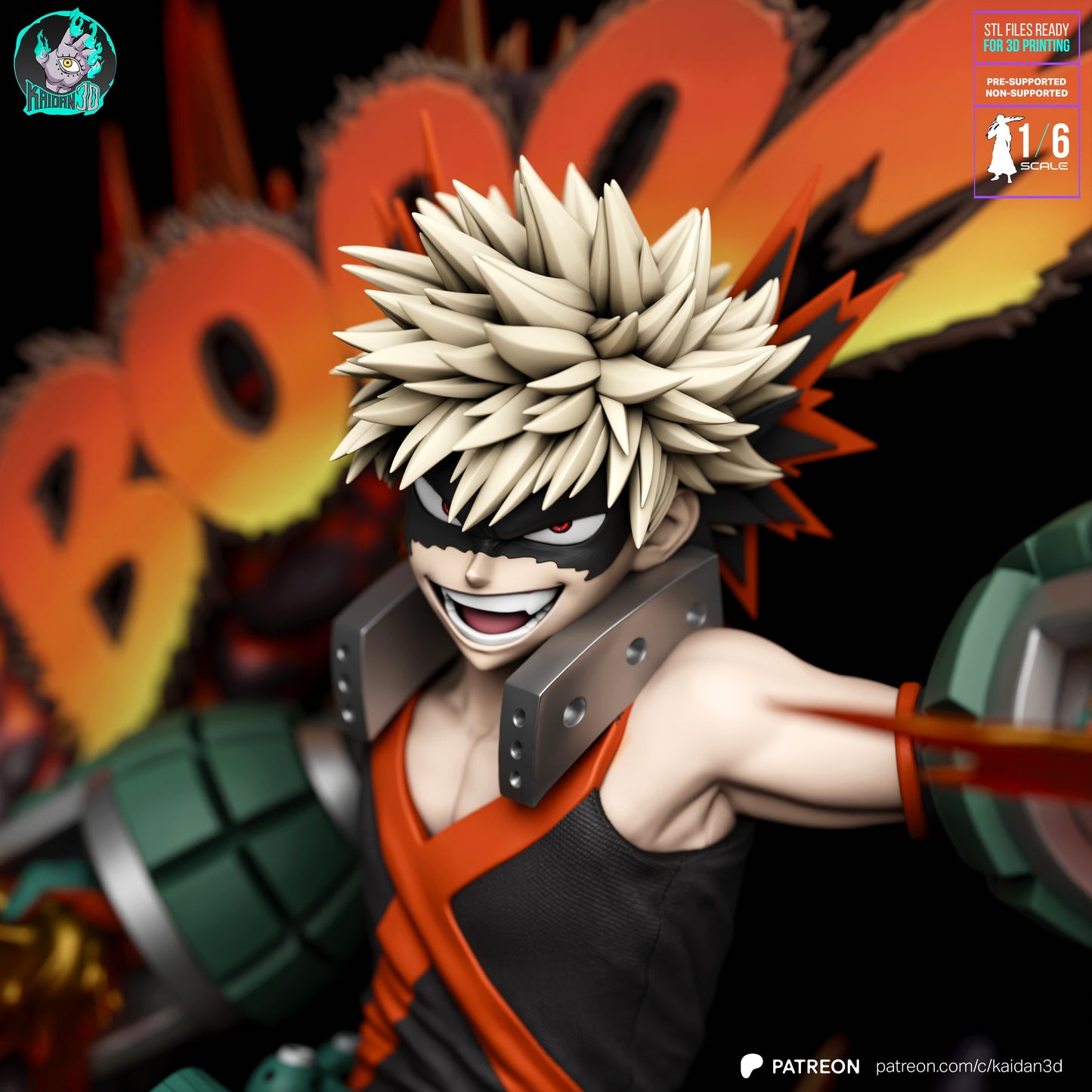 Katsugi Bakugo - Unassembled and Unpainted Garage Kit - Model Designed by Kaidan3D