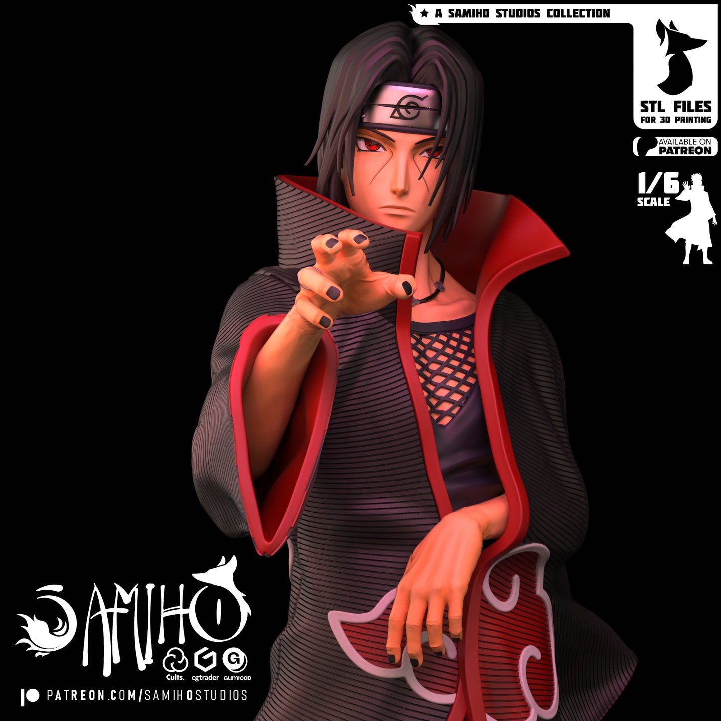 Itachi - Unassembled and Unpainted Garage Kit - Model Designed by Samiho Studios