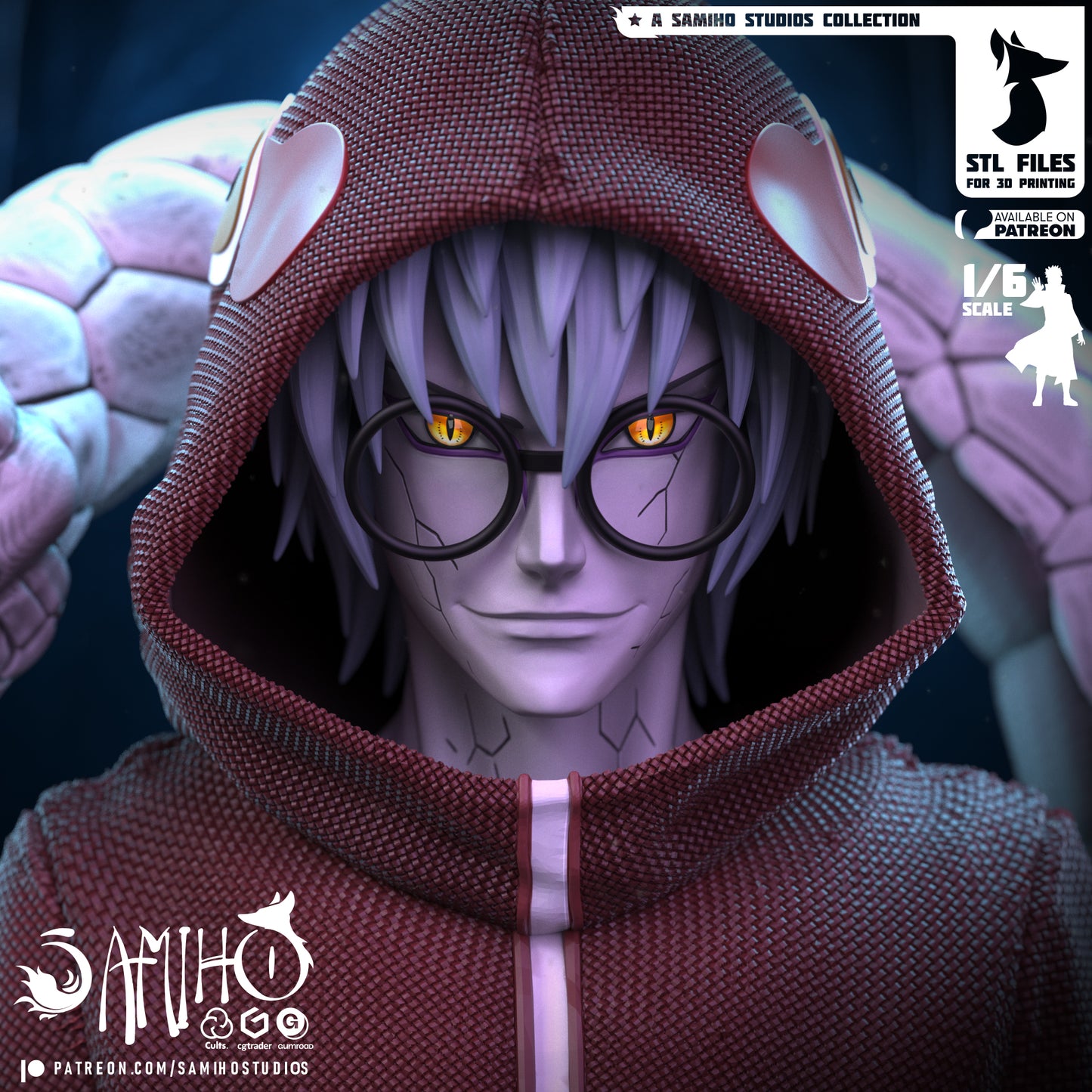 Kabuto - Edo Tensei - Unassembled and Unpainted Garage Kit - Model Designed by Samiho Studios
