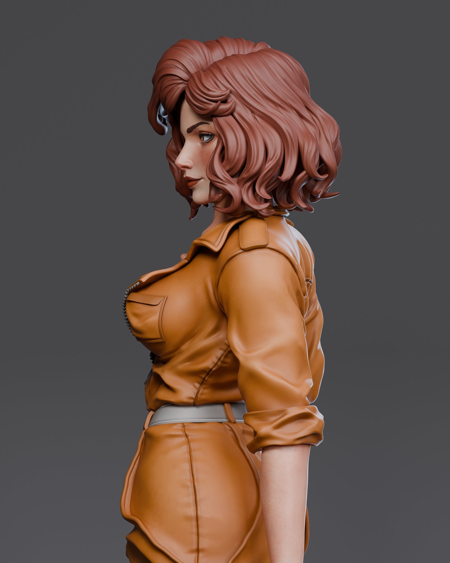 April O'Neil - Unassembled and Unpainted Garage Kit - Model Designed by Abe3d