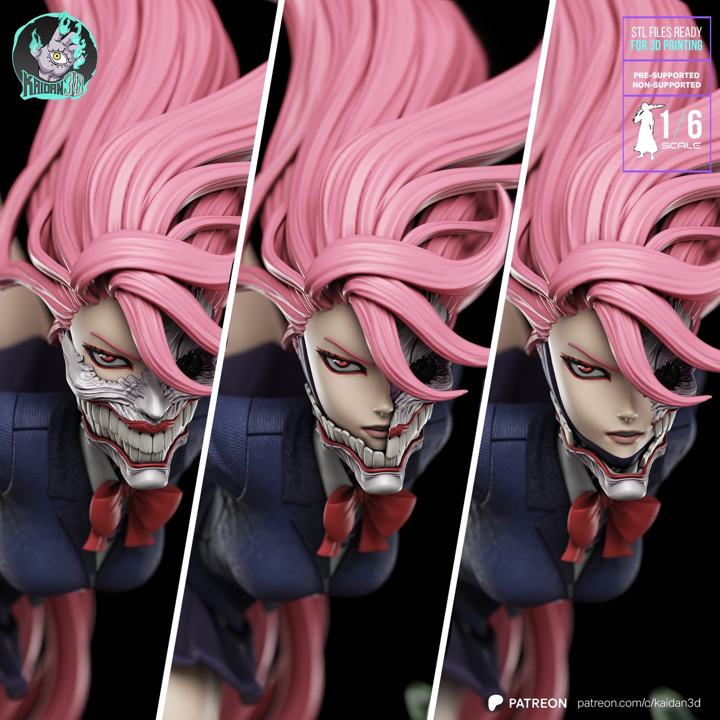 Aira Shiratori - (HEAD VARIANTS INCLUDED) Unassembled and Unpainted Garage Kit - Model Designed by Kaidan3D