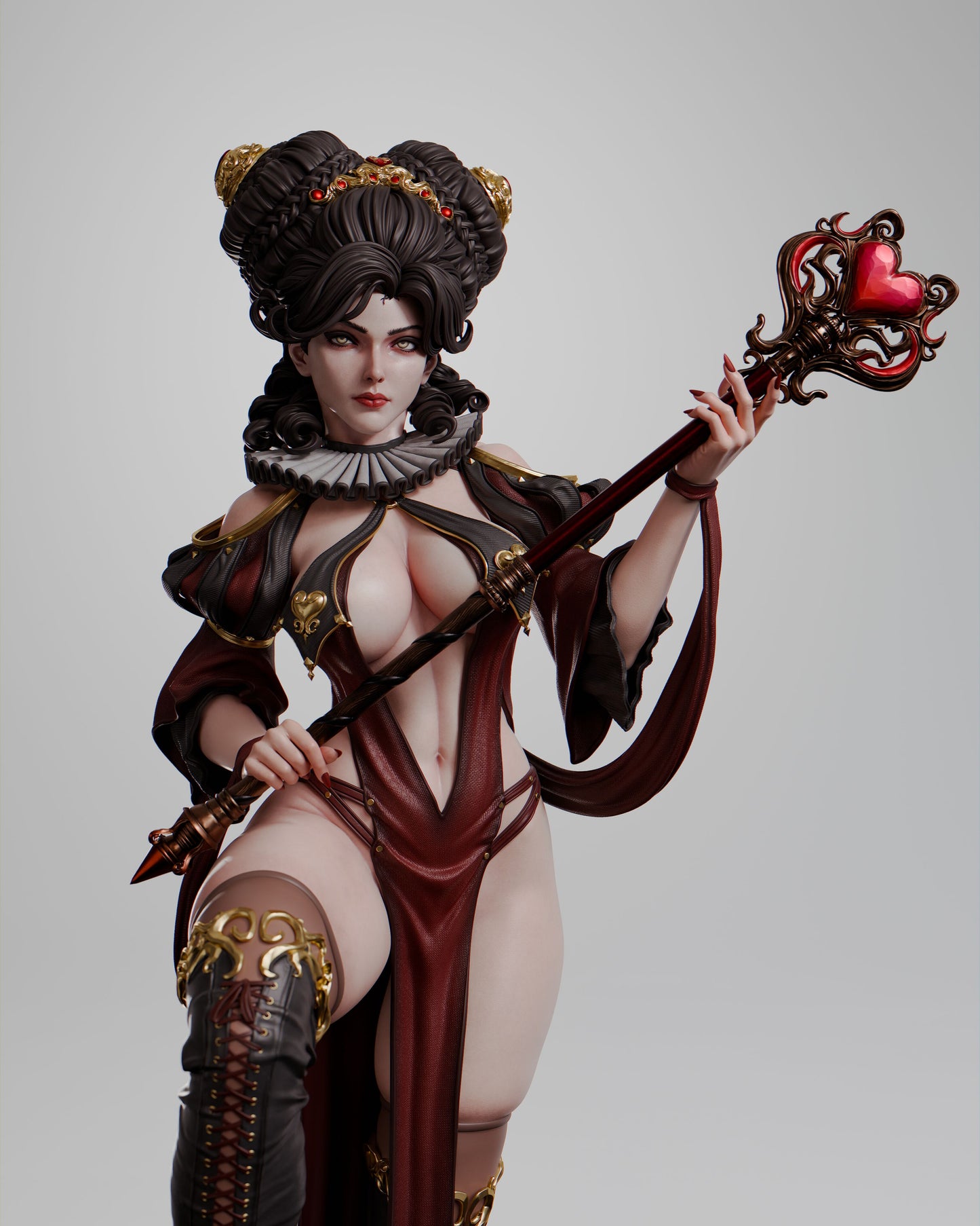 Queen of Hearts - Unassembled and Unpainted Garage Kit - Model Designed by Abe3d/Davi