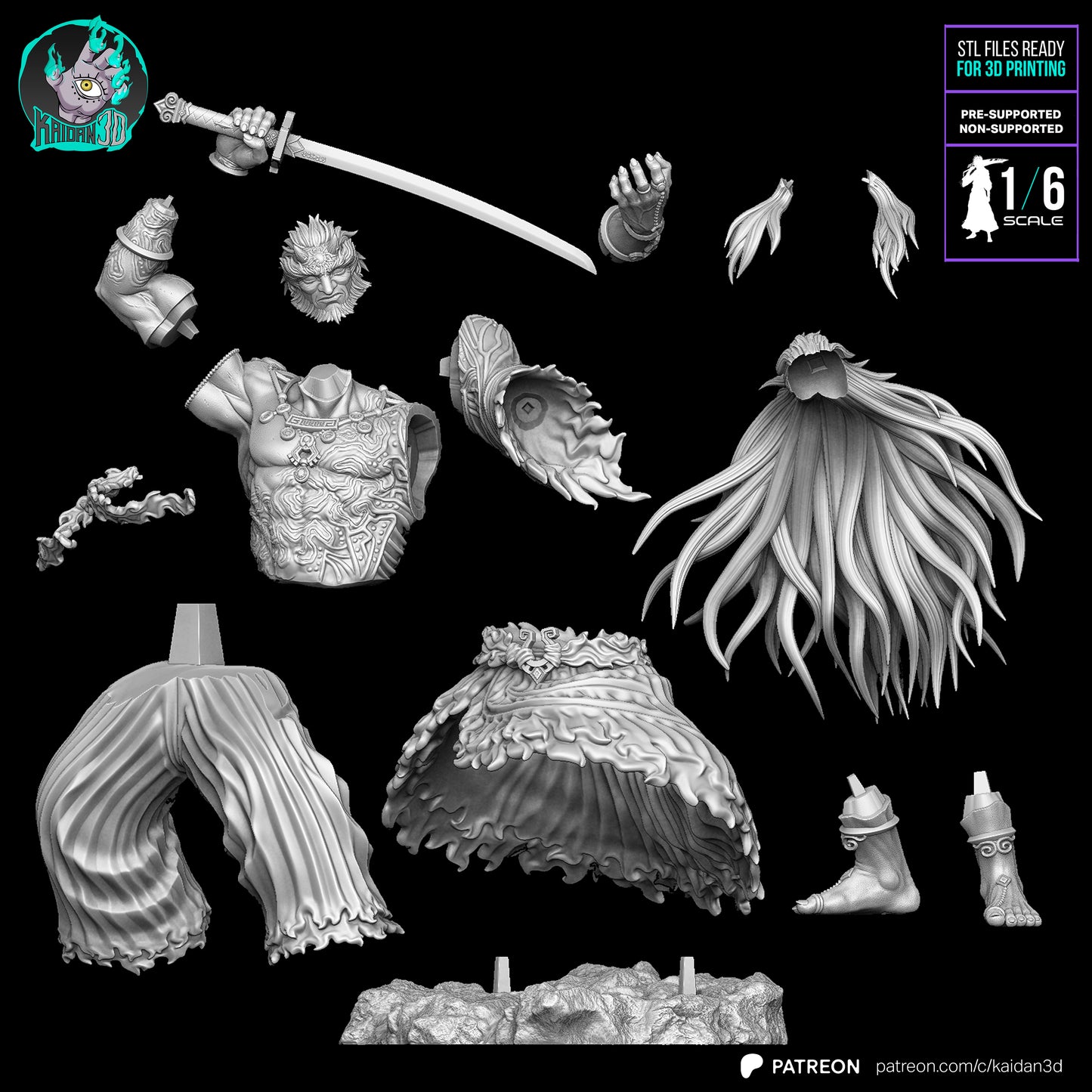 Ganadorf - Unassembled and Unpainted Garage Kit - Model Designed by Kaidan3D